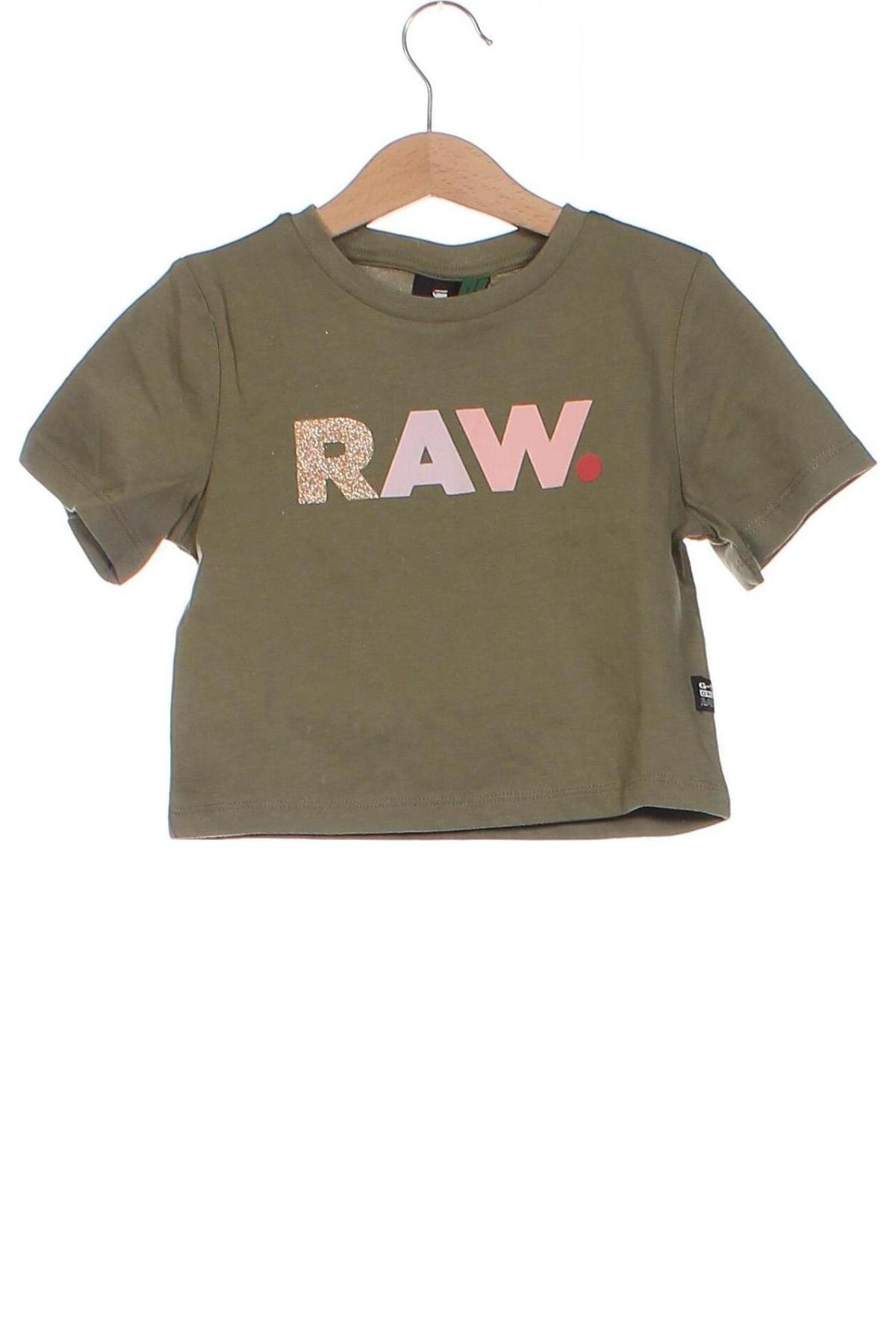 Dziecięcy T-shirt G-Star Raw, Rozmiar 18-24m/ 86-98 cm, Kolor Zielony, Cena 170,59 zł