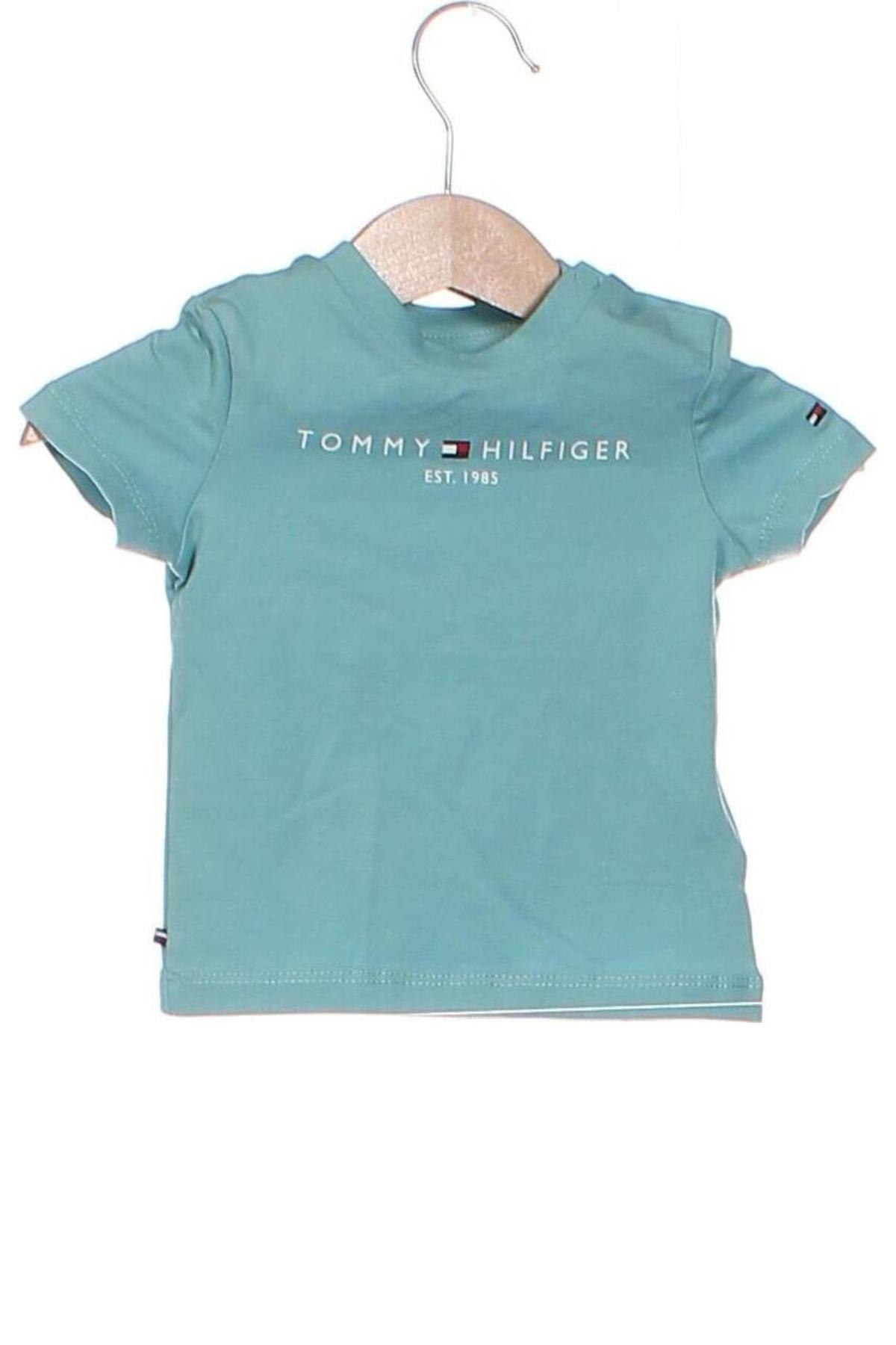 Παιδικό μπλουζάκι Tommy Hilfiger, Μέγεθος 2-3m/ 56-62 εκ., Χρώμα Μπλέ, Τιμή 32,99 €