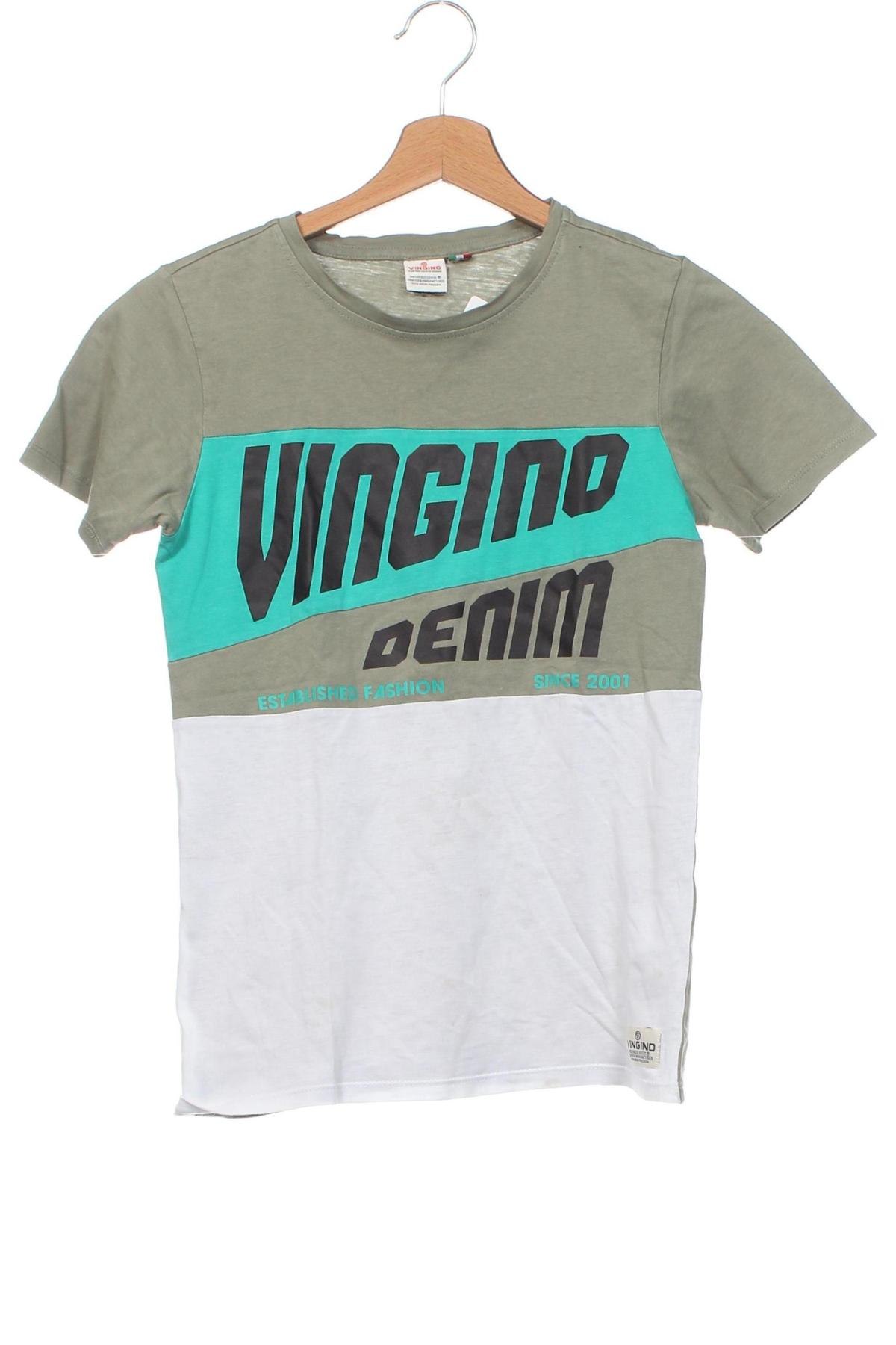 Детска тениска Vingino, Размер 11-12y/ 152-158 см, Цвят Зелен, Цена 15,64 лв.