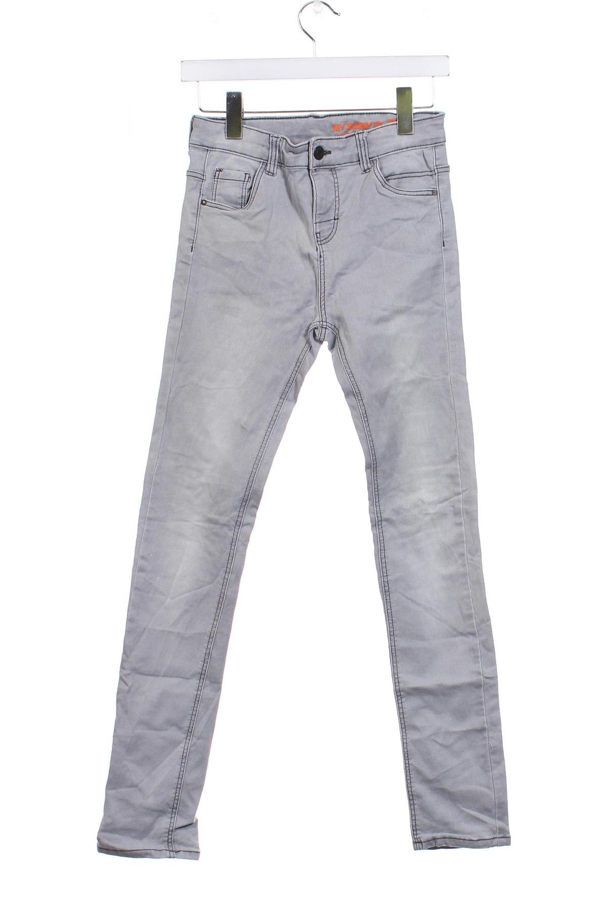 Kinderjeans Hema, Größe 13-14y/ 164-168 cm, Farbe Grau, Preis 5,57 €