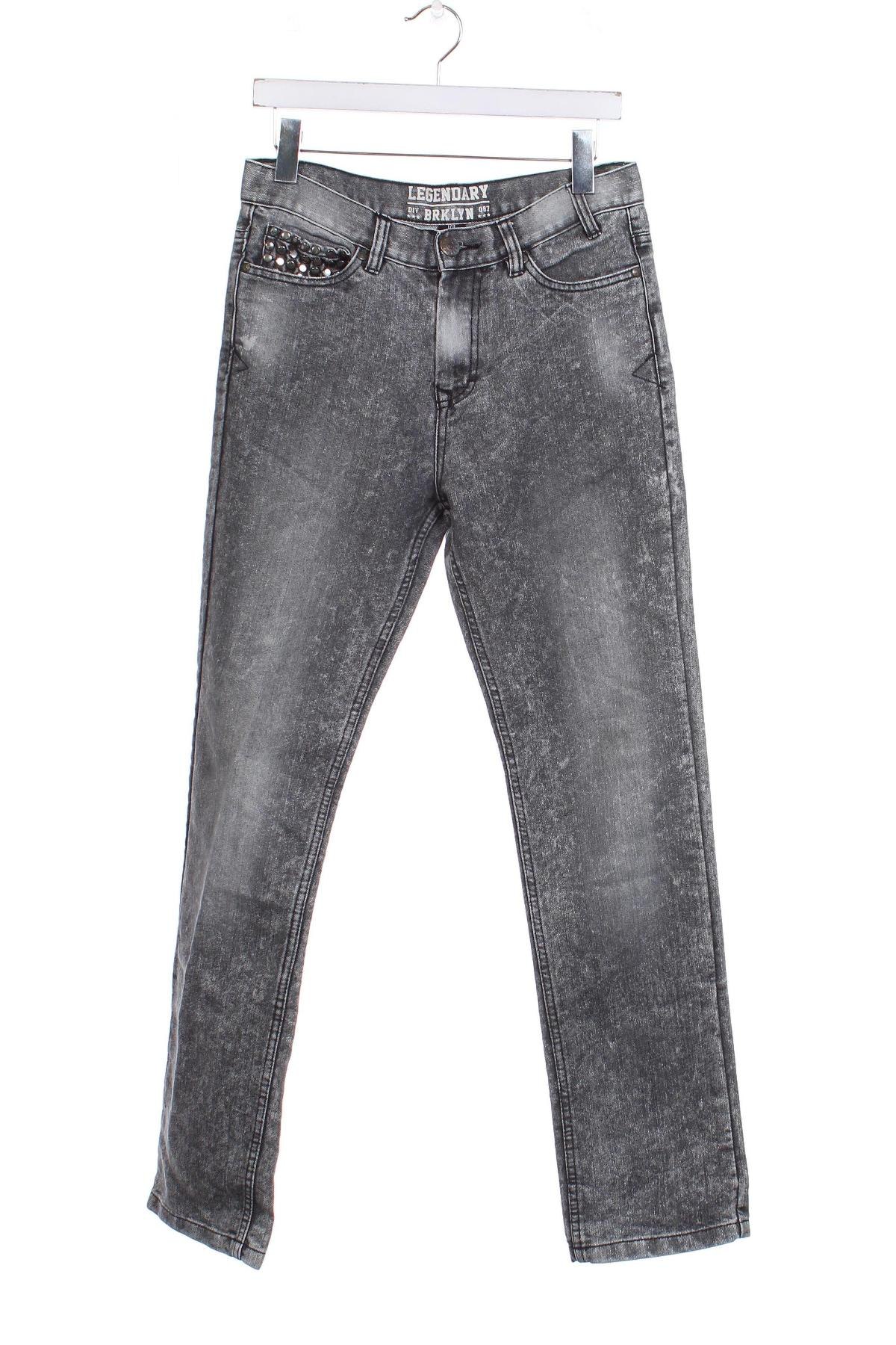 Dziecięce jeansy Y.F.K., Rozmiar 15-18y/ 170-176 cm, Kolor Czarny, Cena 44,58 zł