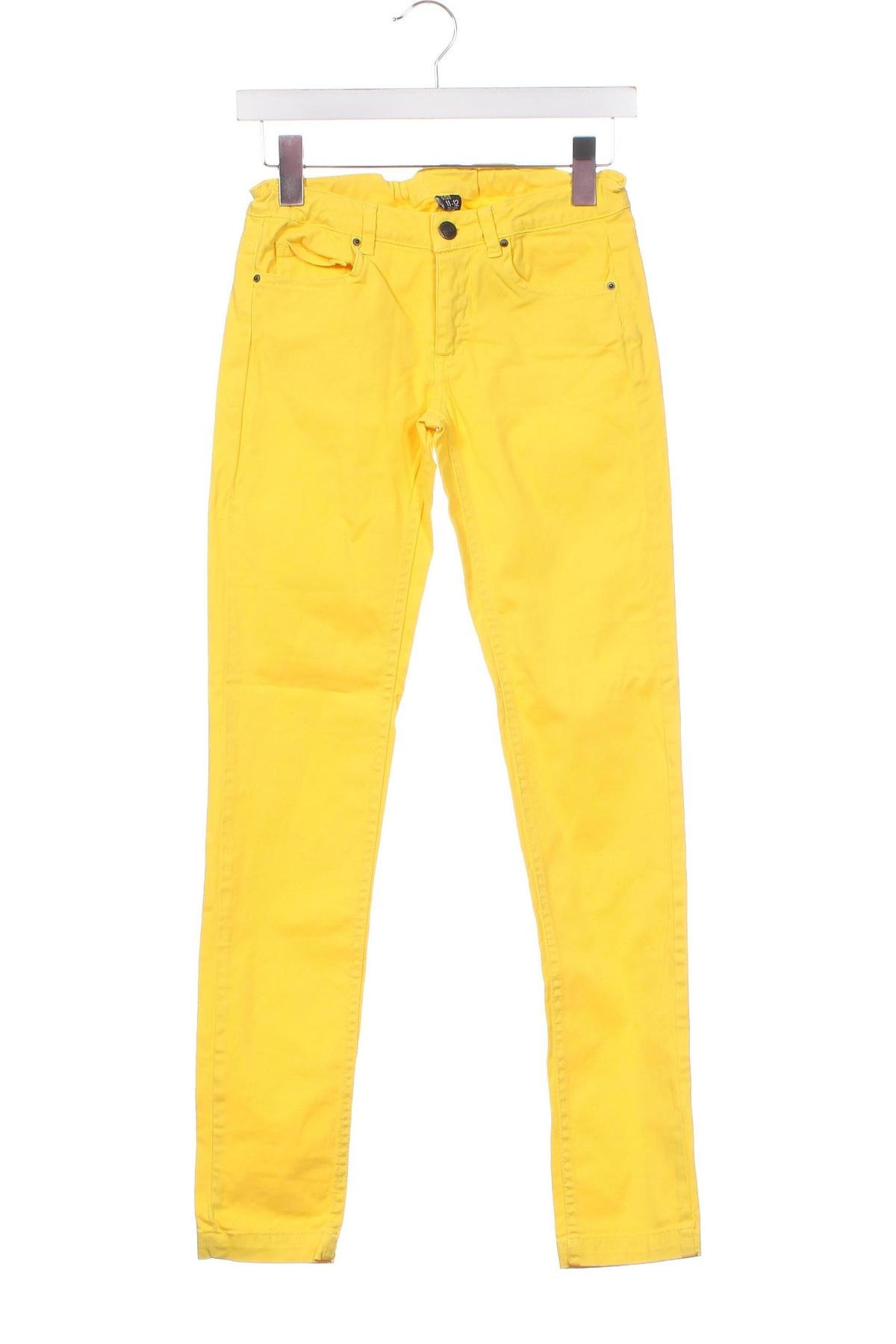 Kinderjeans Zara Kids, Größe 11-12y/ 152-158 cm, Farbe Gelb, Preis 4,32 €