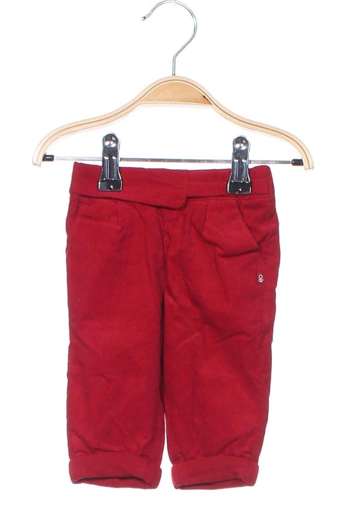 Kinder Cordhose Obaibi, Größe 2-3m/ 56-62 cm, Farbe Rot, Preis 4,76 €