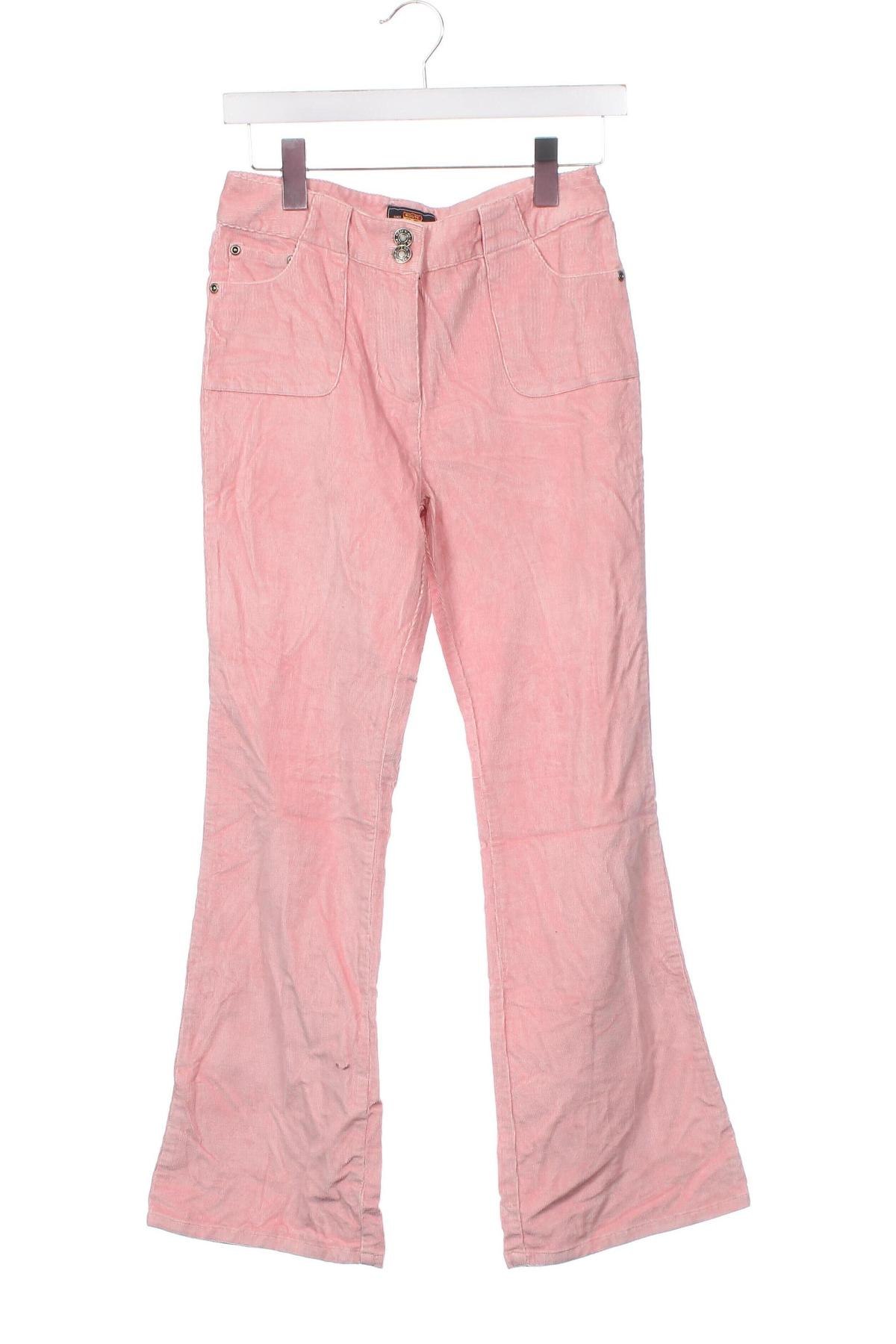 Pantaloni de catifea reiată, pentru copii Route 66, Mărime 13-14y/ 164-168 cm, Culoare Roz, Preț 17,99 Lei