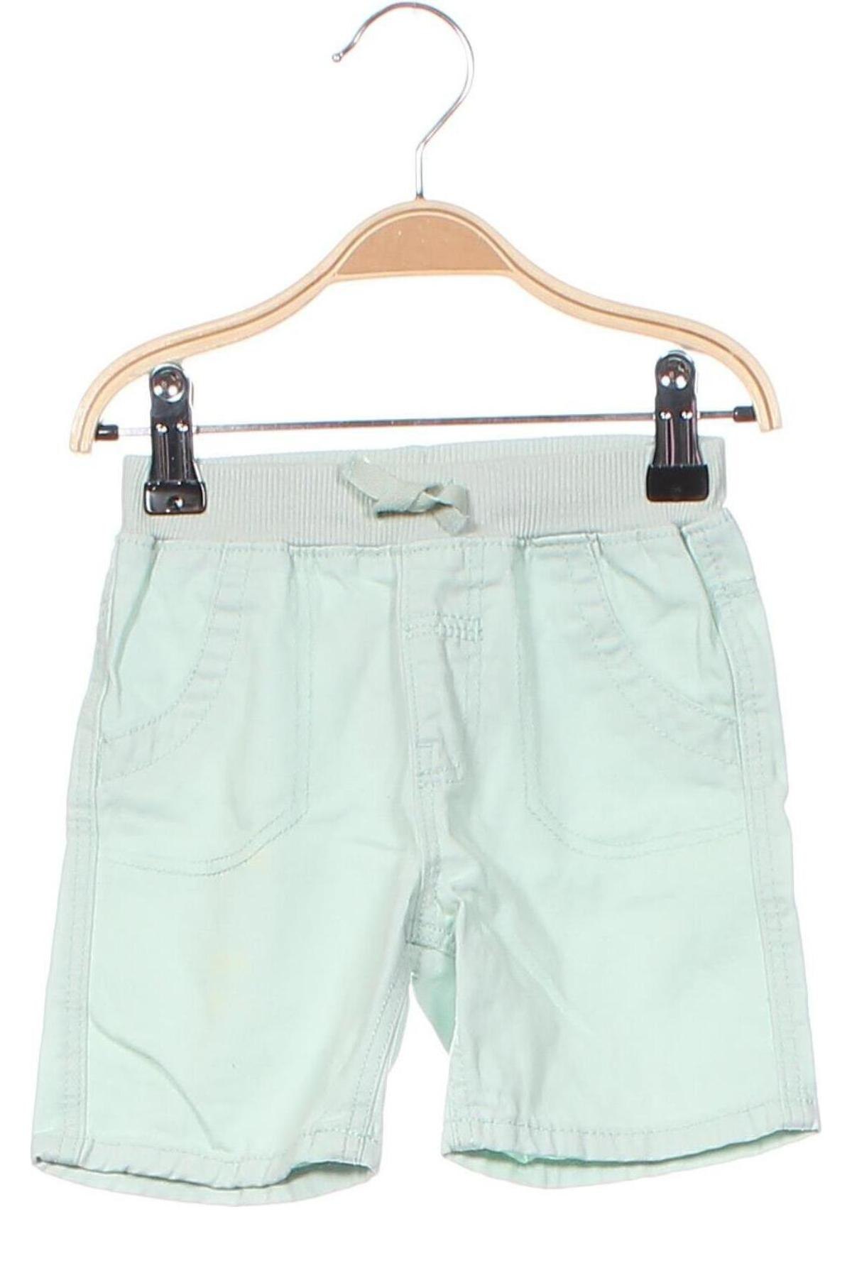 Παιδικό κοντό παντελόνι, Μέγεθος 9-12m/ 74-80 εκ., Χρώμα Πράσινο, Τιμή 3,87 €