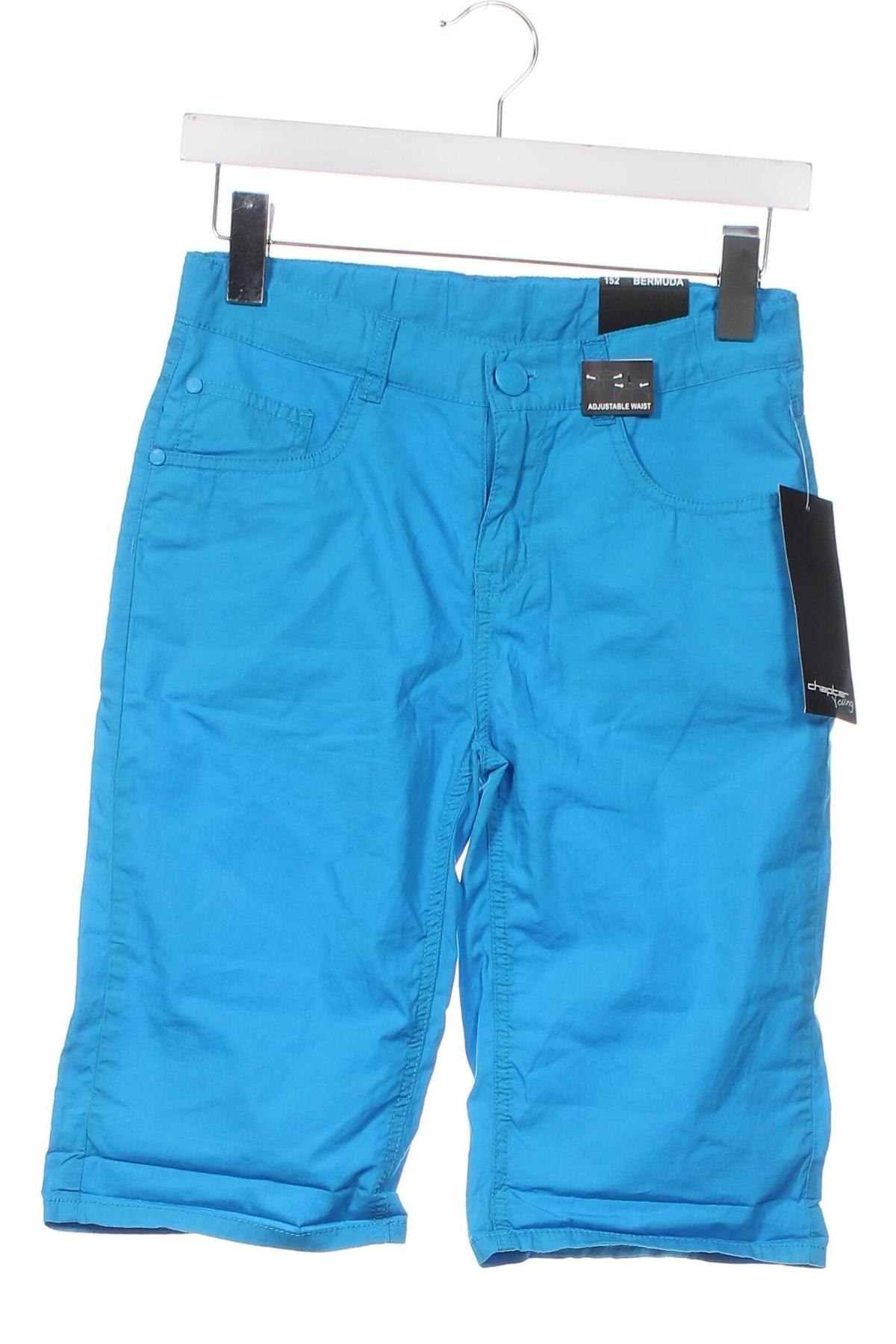 Pantaloni scurți pentru copii Chapter, Mărime 11-12y/ 152-158 cm, Culoare Albastru, Preț 54,86 Lei