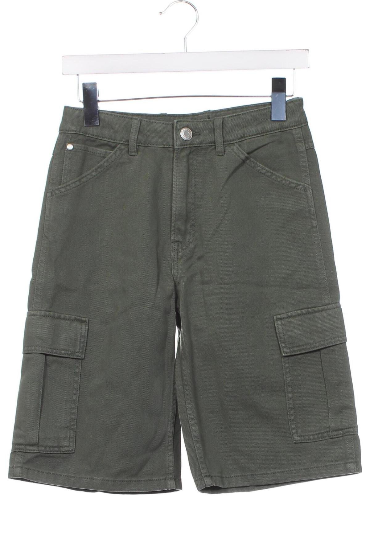 Детски къс панталон H&M, Размер 11-12y/ 152-158 см, Цвят Зелен, Цена 18,20 лв.