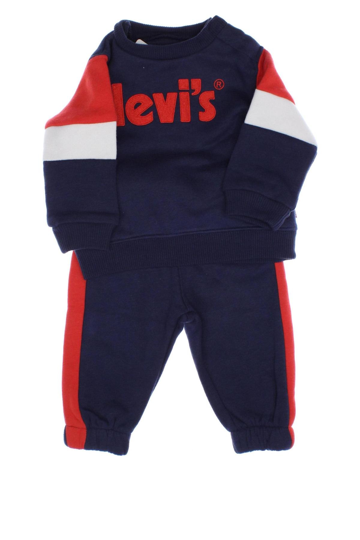 Детски комплект Levi's, Размер 2-3m/ 56-62 см, Цвят Син, Цена 44,55 лв.