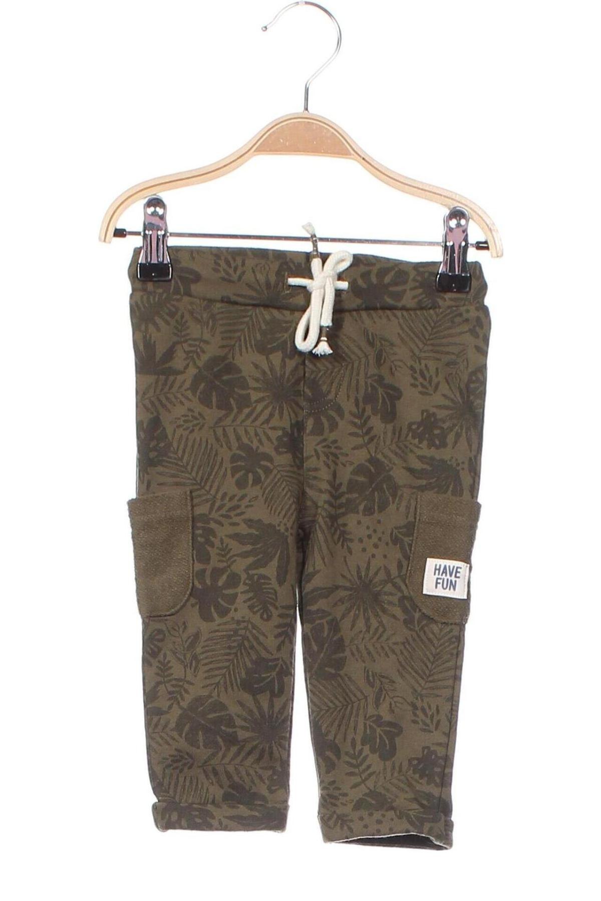 Детски панталон, Размер 6-9m/ 68-74 см, Цвят Зелен, Цена 10,16 лв.