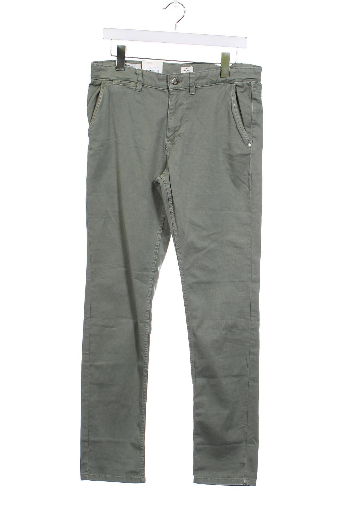 Детски панталон Pepe Jeans, Размер 15-18y/ 170-176 см, Цвят Зелен, Цена 85,00 лв.