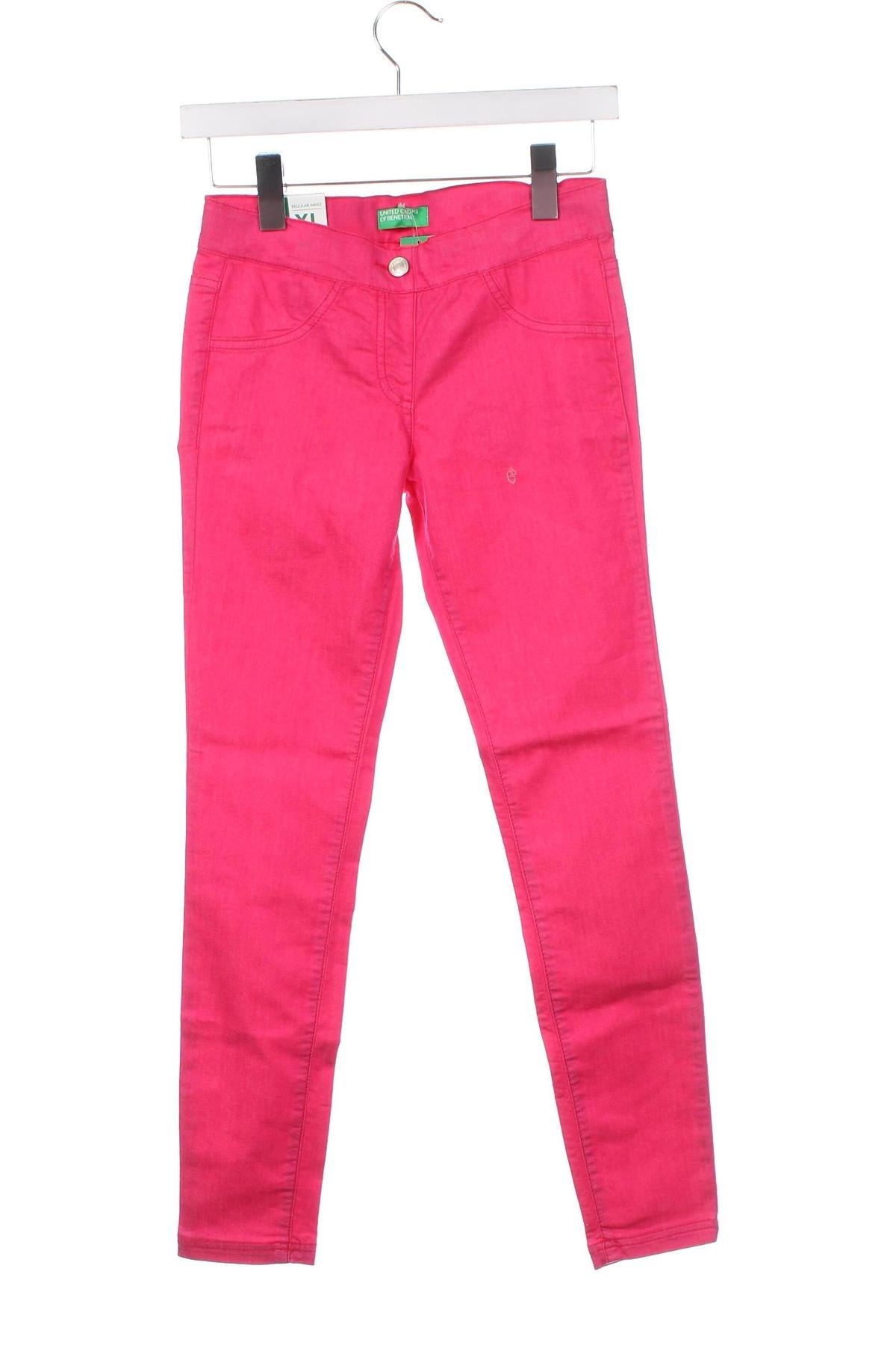 Pantaloni pentru copii United Colors Of Benetton, Mărime 10-11y/ 146-152 cm, Culoare Roz, Preț 53,69 Lei