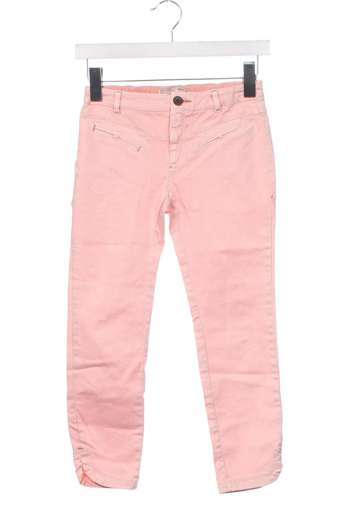 Детски панталон Zara, Размер 9-10y/ 140-146 см, Цвят Розов, Цена 7,98 лв.