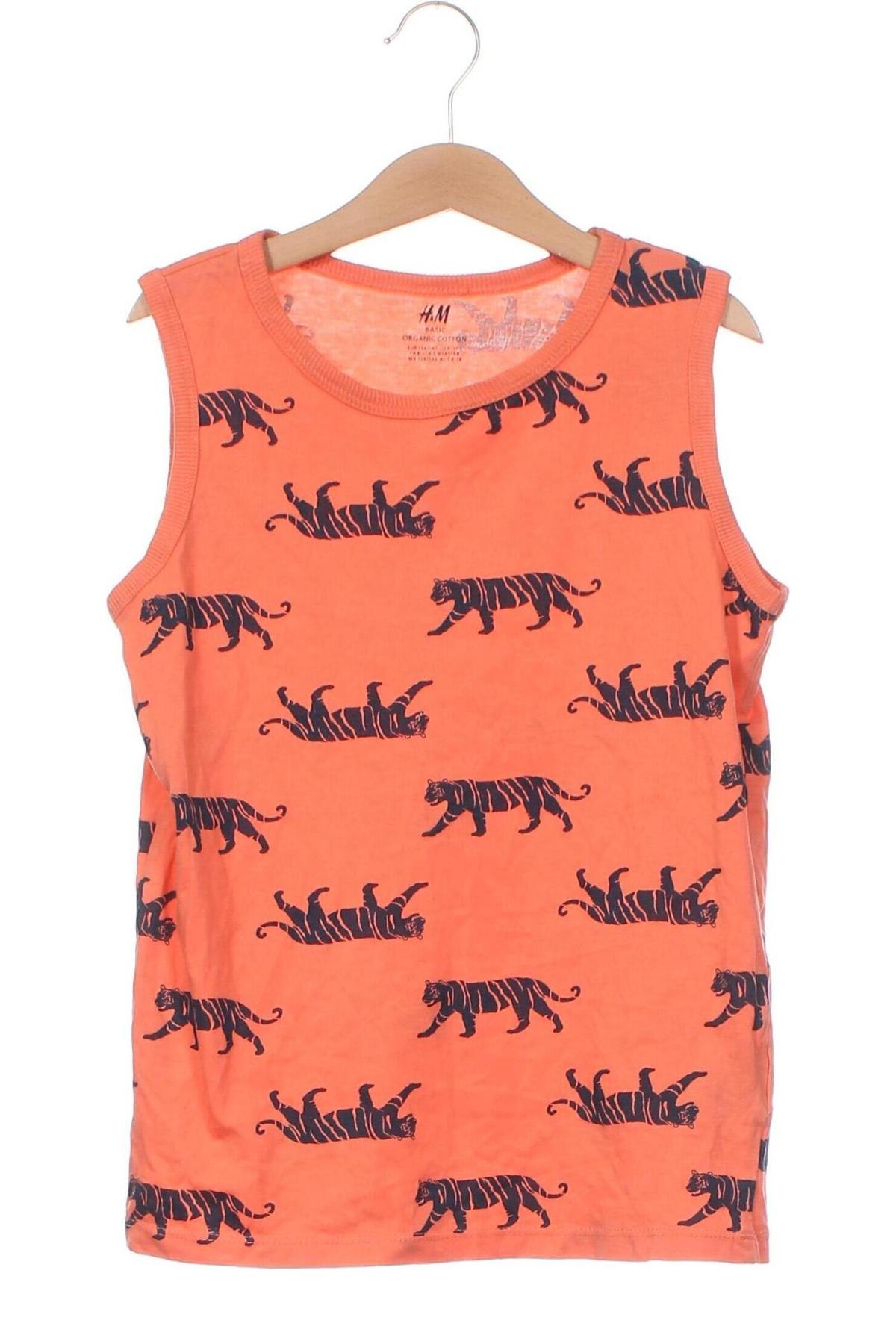 Μπλουζάκι αμάνικο παιδικό H&M, Μέγεθος 8-9y/ 134-140 εκ., Χρώμα Πορτοκαλί, Τιμή 4,07 €