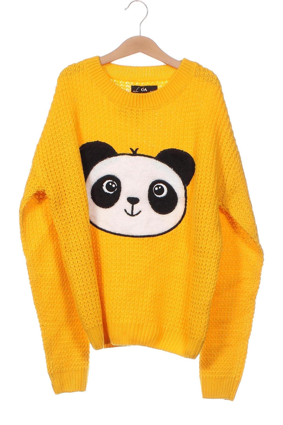 Детски пуловер C&A, Размер 12-13y/ 158-164 см, Цвят Жълт, Цена 7,48 лв.