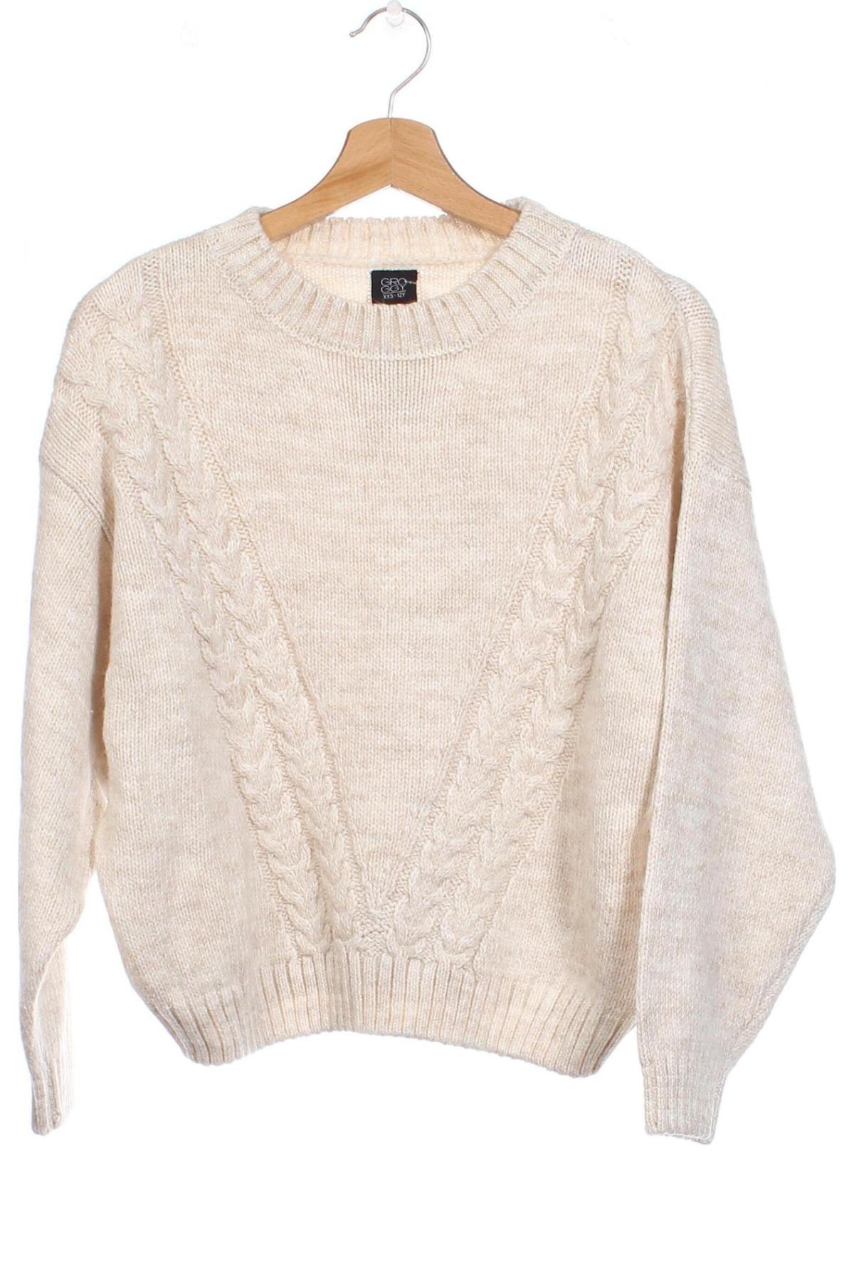 Детски пуловер Groggy, Размер 12-13y/ 158-164 см, Цвят Бежов, Цена 7,82 лв.