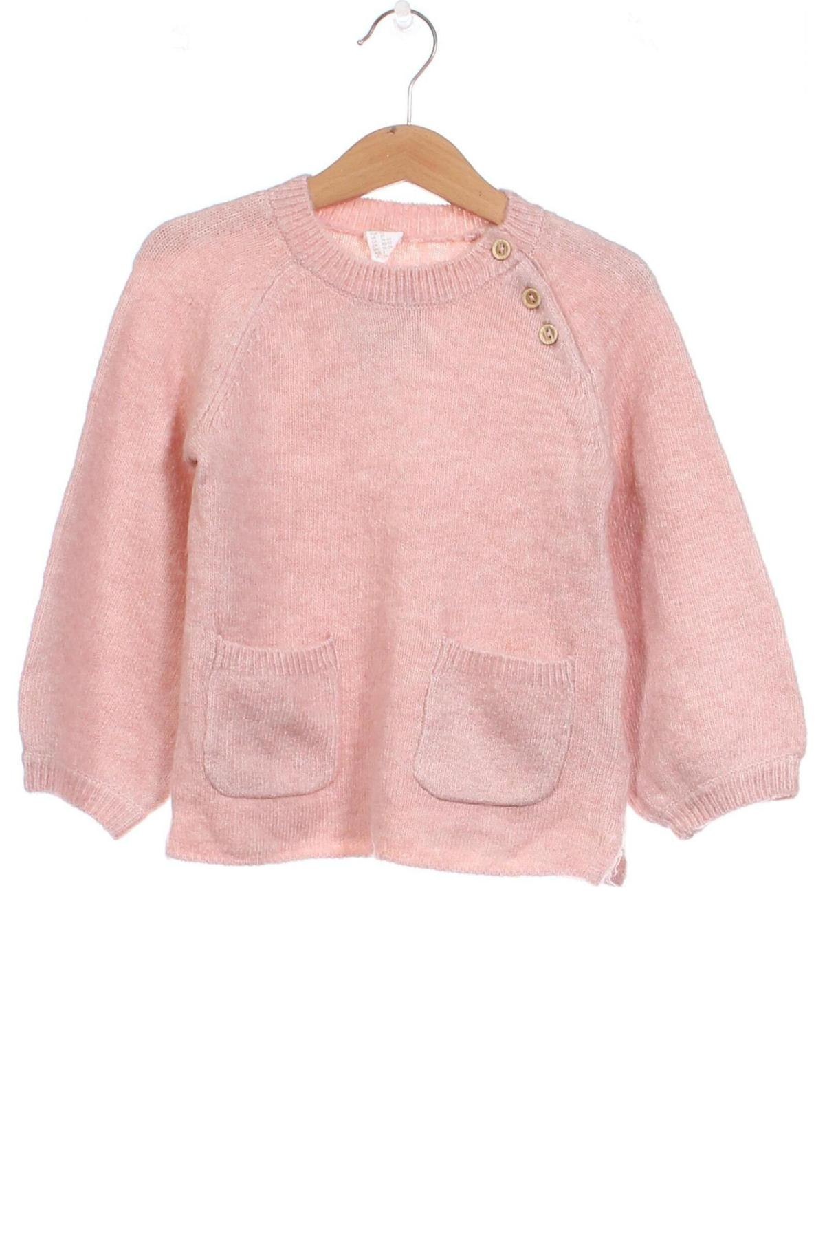 Gyerek pulóver H&M, Méret 18-24m / 86-98 cm, Szín Rózsaszín, Ár 4 313 Ft