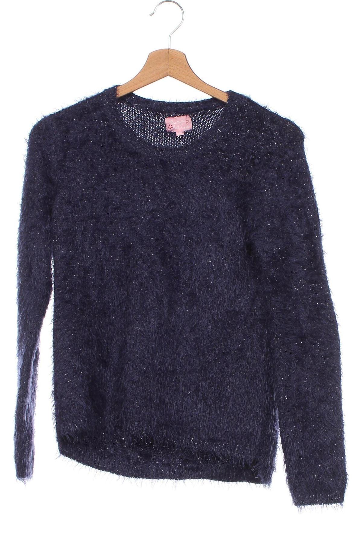 Детски пуловер Pocopiano, Размер 11-12y/ 152-158 см, Цвят Син, Цена 8,16 лв.