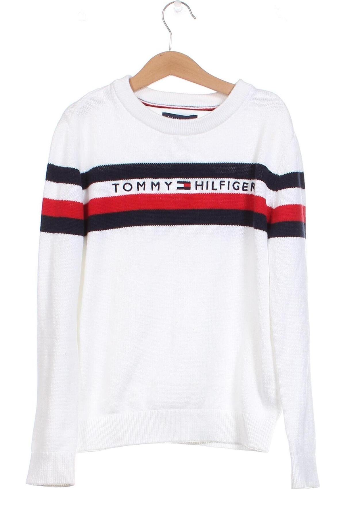Детски пуловер Tommy Hilfiger, Размер 9-10y/ 140-146 см, Цвят Бял, Цена 46,00 лв.