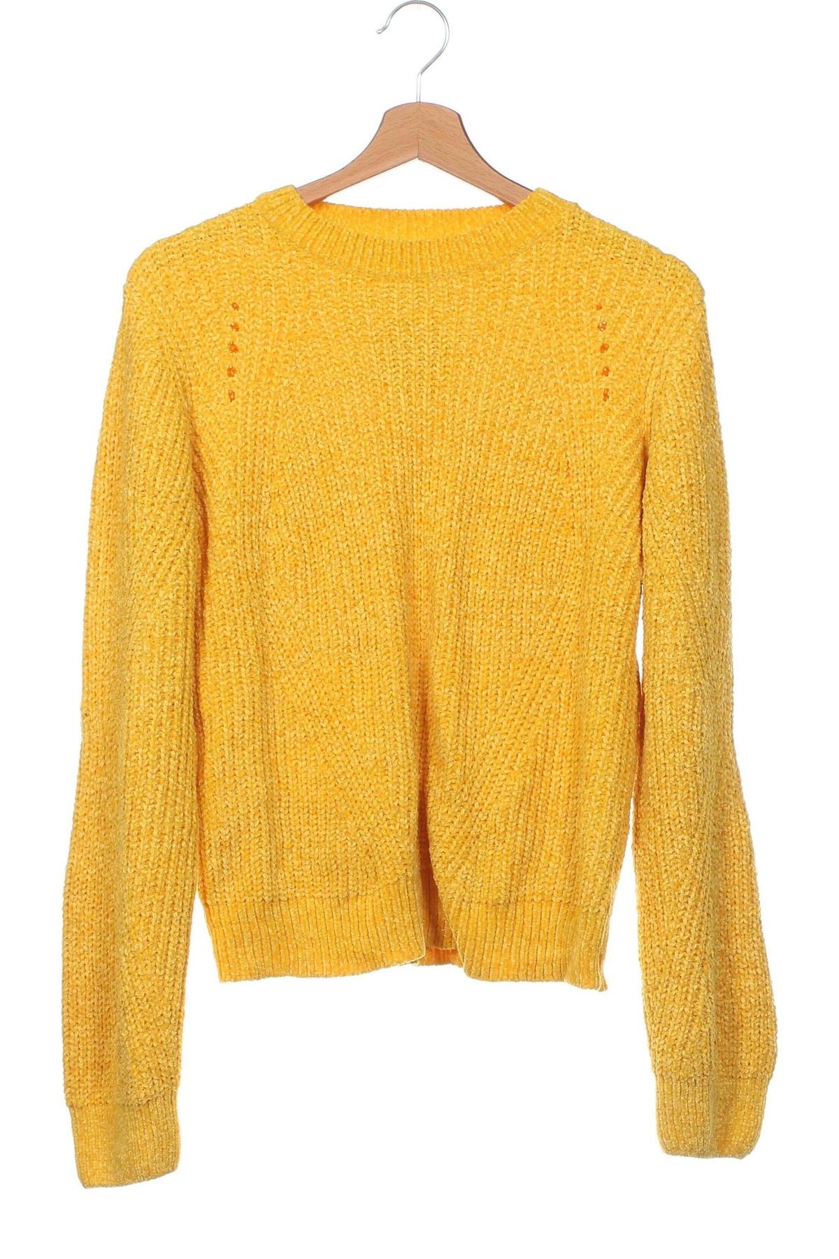 Детски пуловер Y.F.K., Размер 12-13y/ 158-164 см, Цвят Жълт, Цена 7,48 лв.