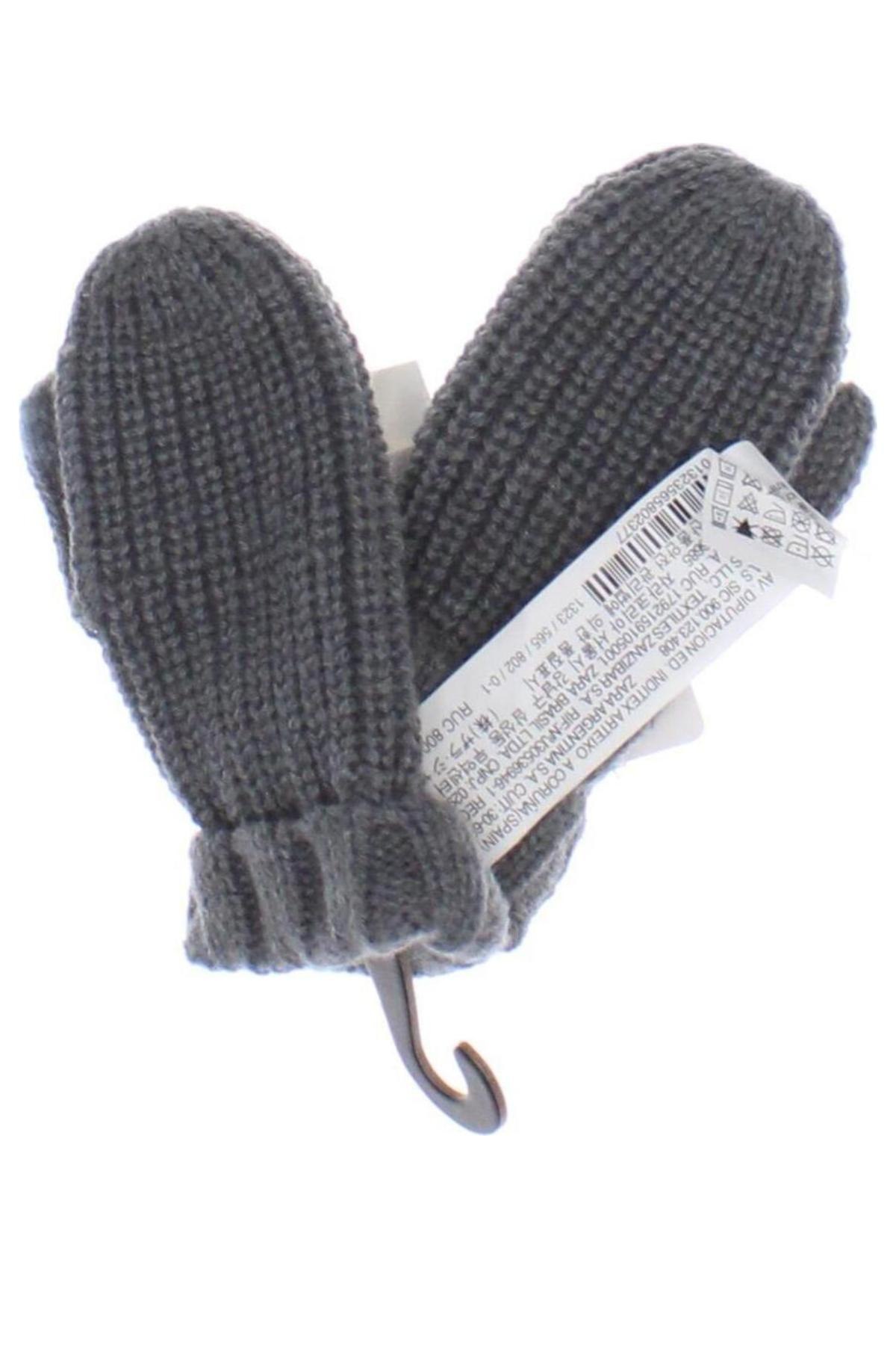 Kinder Handschuhe Zara, Farbe Grau, Preis 6,71 €