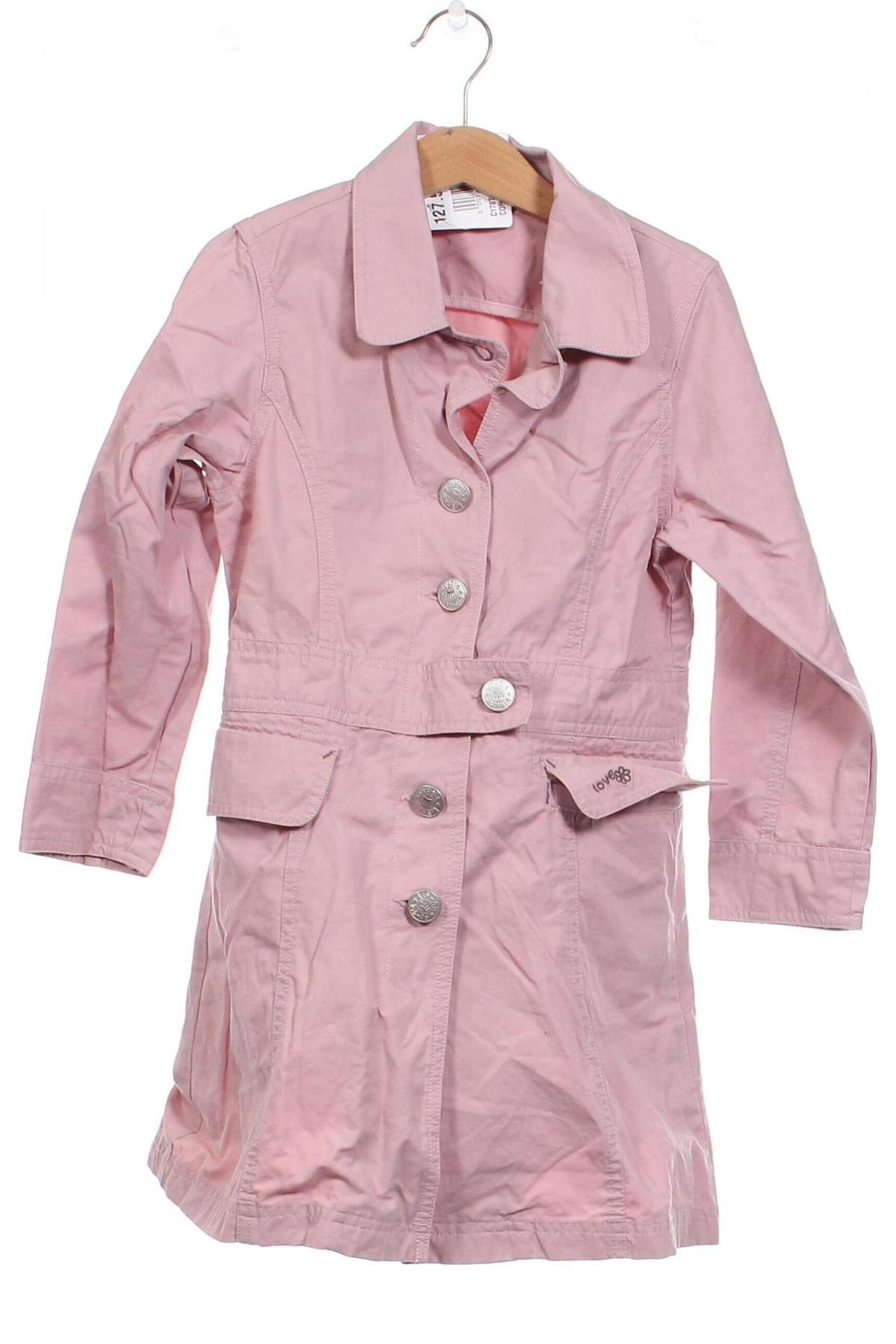 Детски шлифер, Размер 4-5y/ 110-116 см, Цвят Розов, Цена 22,29 лв.