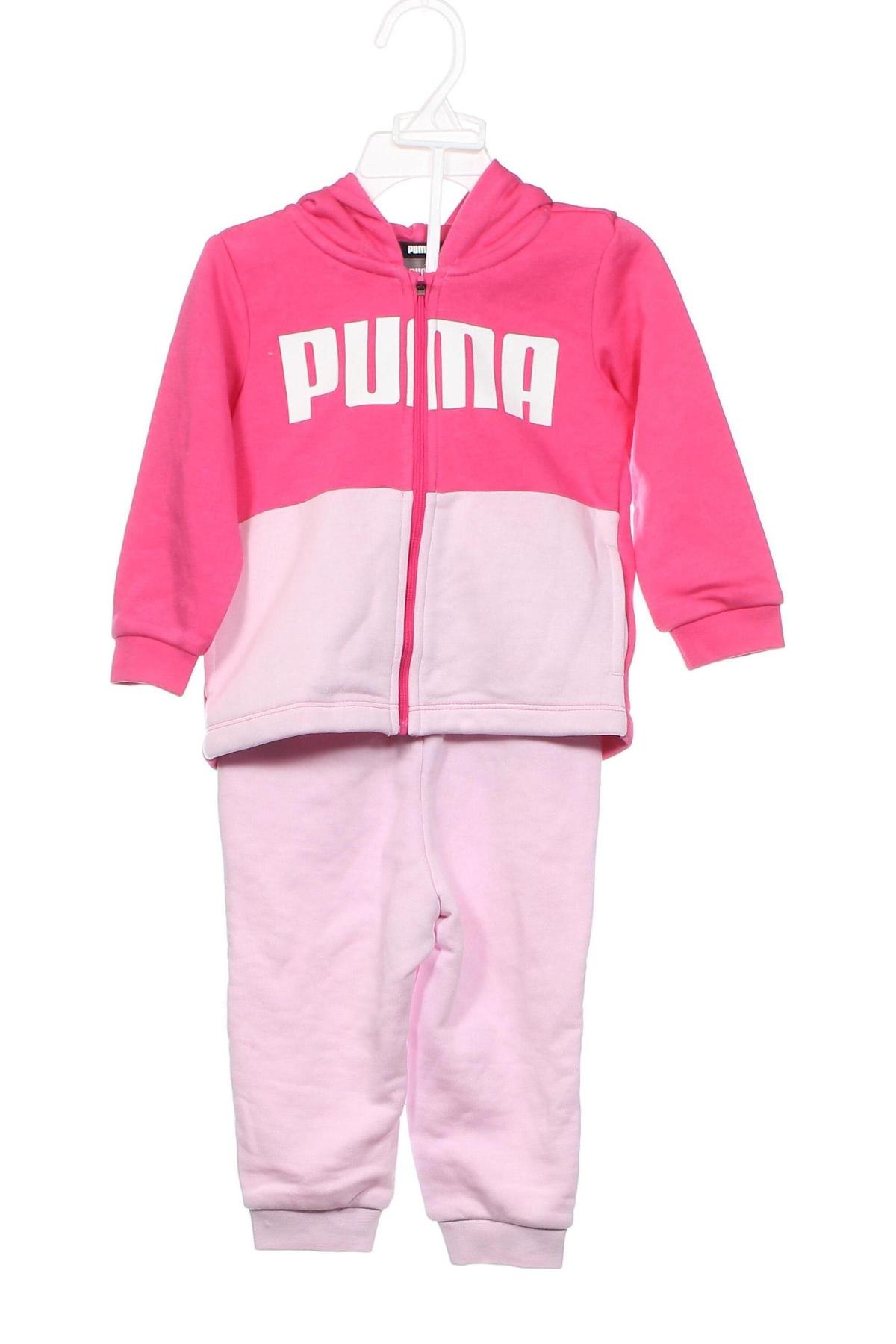 Детски спортен екип PUMA, Размер 9-12m/ 74-80 см, Цвят Розов, Цена 59,00 лв.