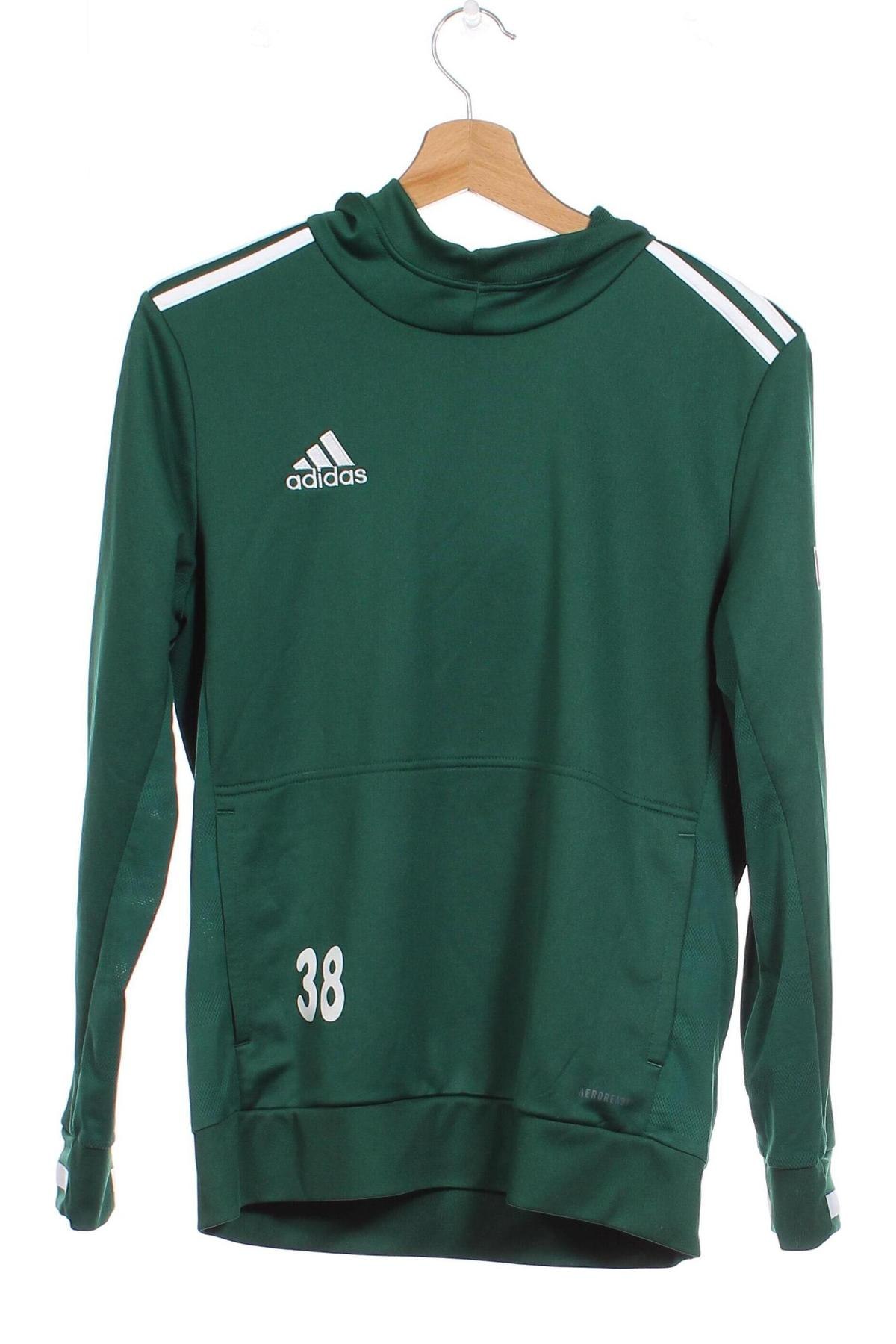 Dětská mikina  Adidas, Velikost 13-14y/ 164-168 cm, Barva Zelená, Cena  645,00 Kč