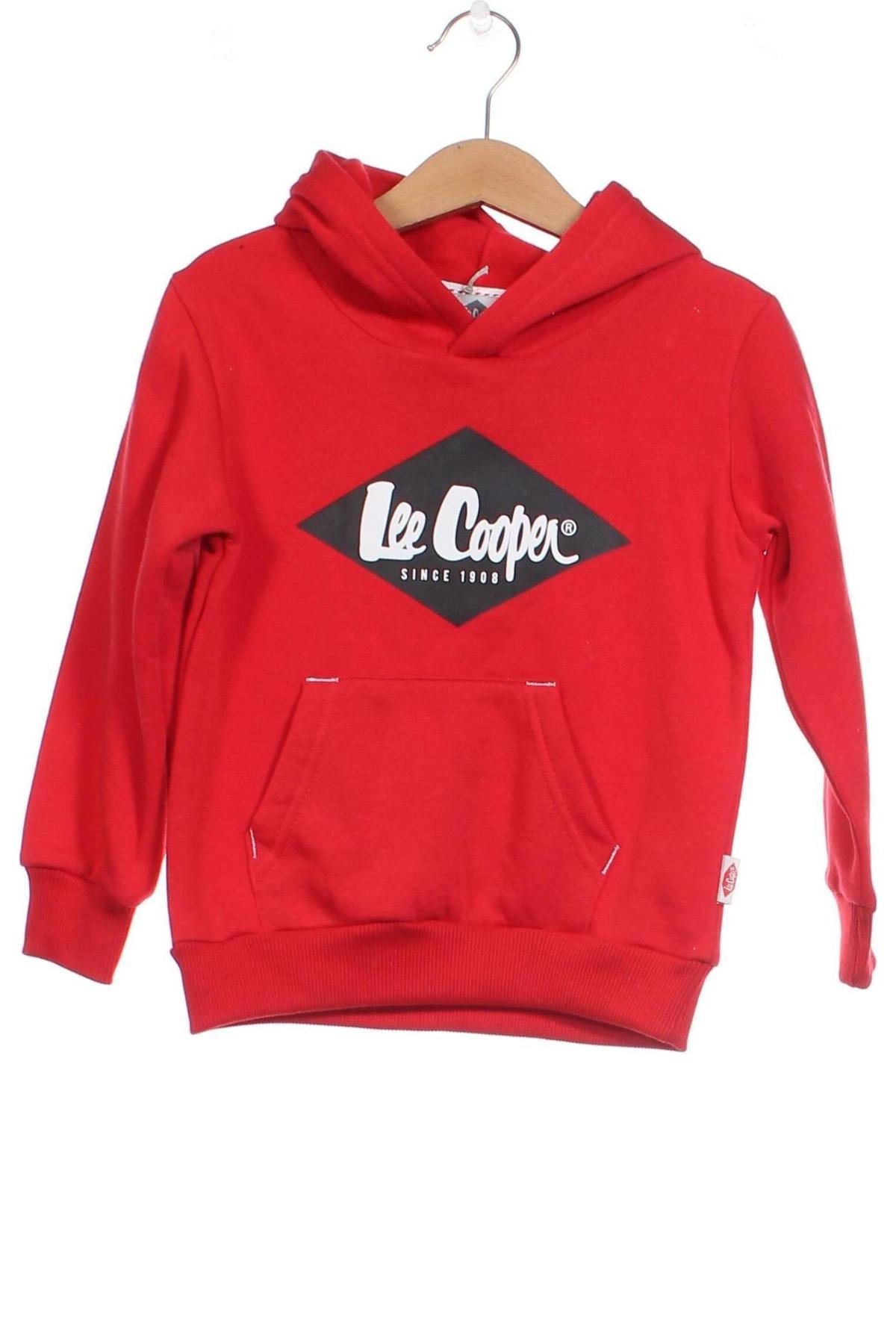 Παιδικό φούτερ Lee Cooper, Μέγεθος 3-4y/ 104-110 εκ., Χρώμα Κόκκινο, Τιμή 15,77 €