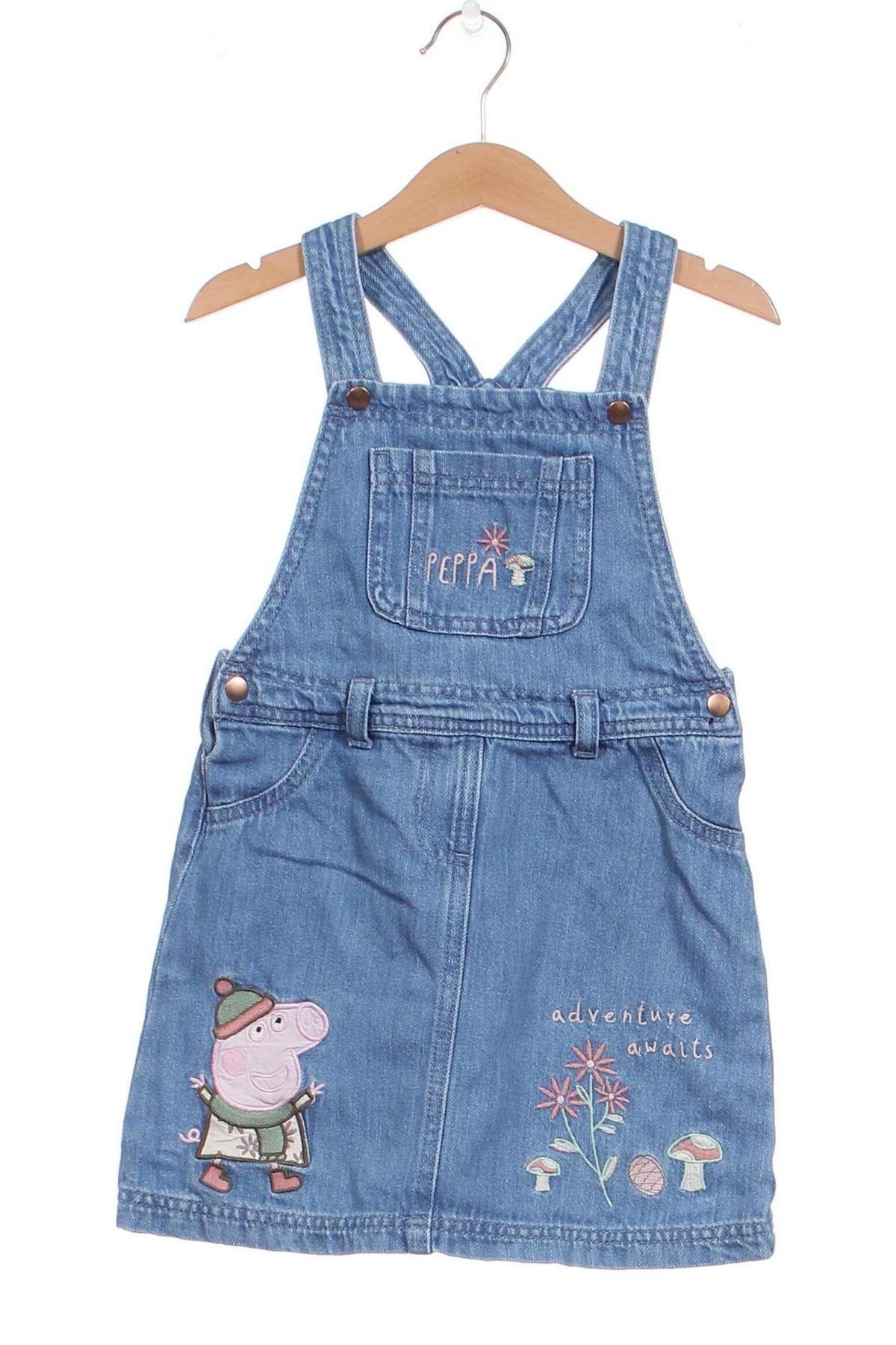 Sarafan pentru copii Peppa Pig, Mărime 3-4y/ 104-110 cm, Culoare Albastru, Preț 33,06 Lei