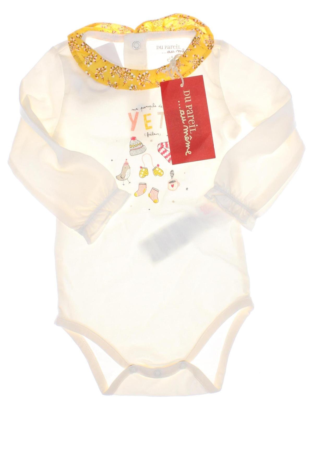 Kinder-Body Du Pareil Au Meme, Größe 6-9m/ 68-74 cm, Farbe Ecru, Preis € 4,73