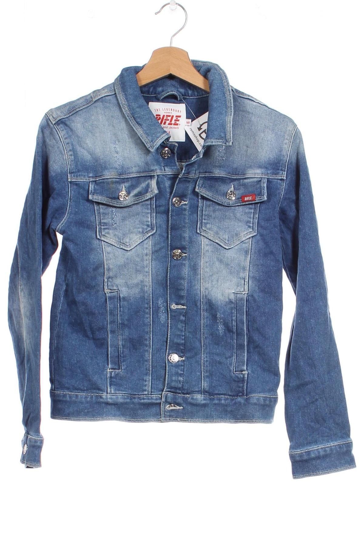 Kinder Jeansjacke Rifle, Größe 13-14y/ 164-168 cm, Farbe Blau, Preis € 12,92