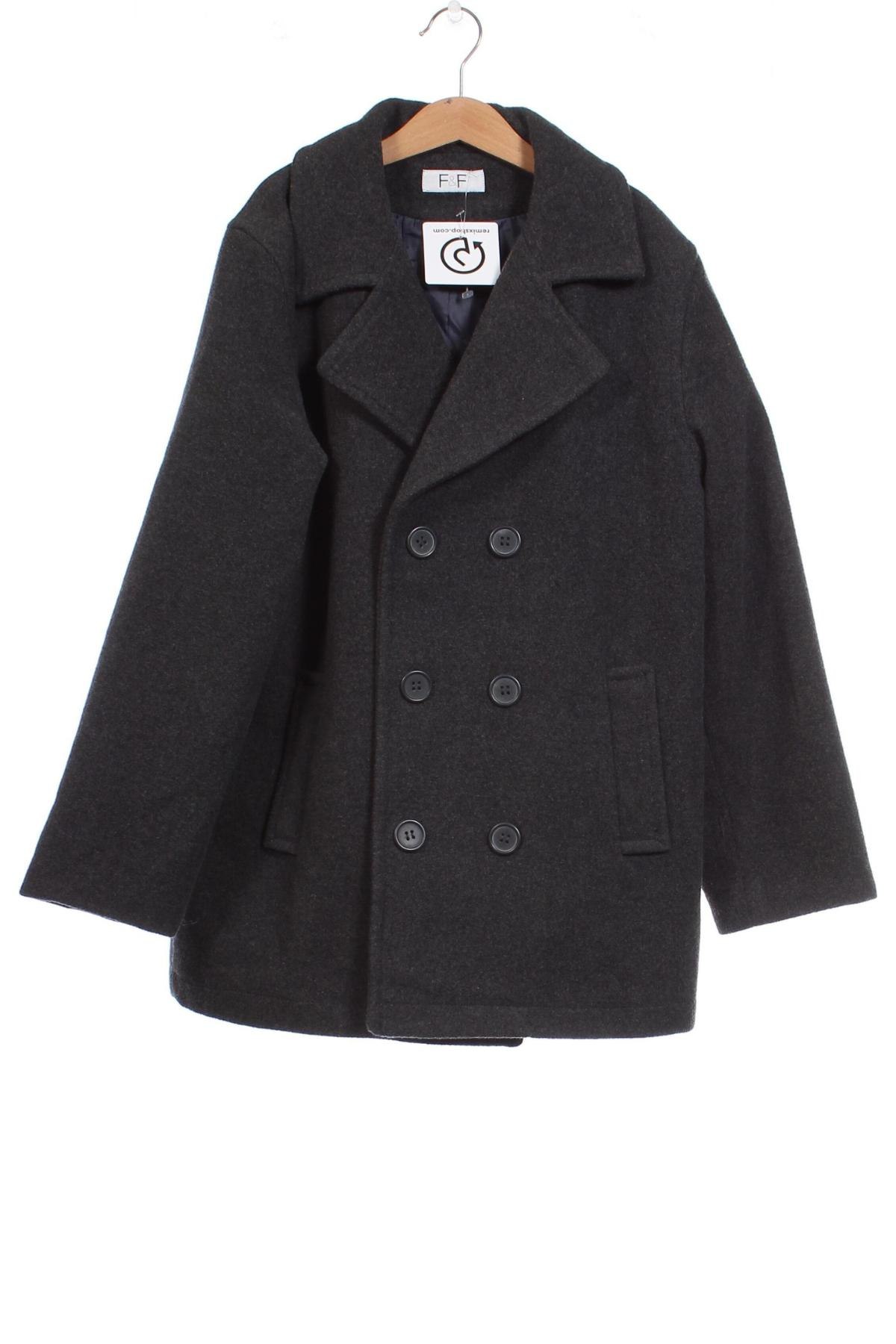 Παιδικό παλτό F&F, Μέγεθος 11-12y/ 152-158 εκ., Χρώμα Γκρί, Τιμή 13,95 €
