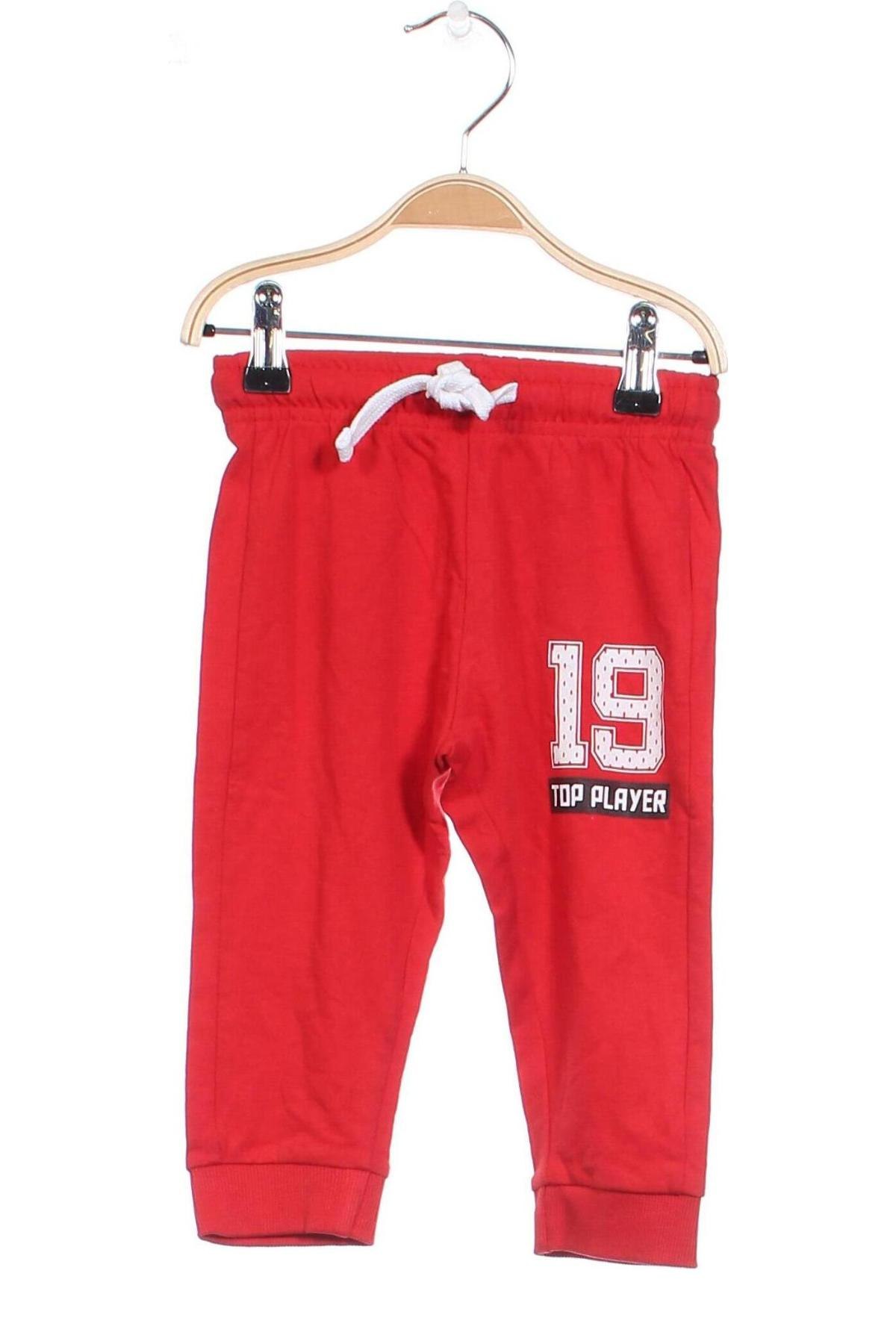 Dziecięce spodnie sportowe Chicco, Rozmiar 12-18m/ 80-86 cm, Kolor Czerwony, Cena 27,43 zł