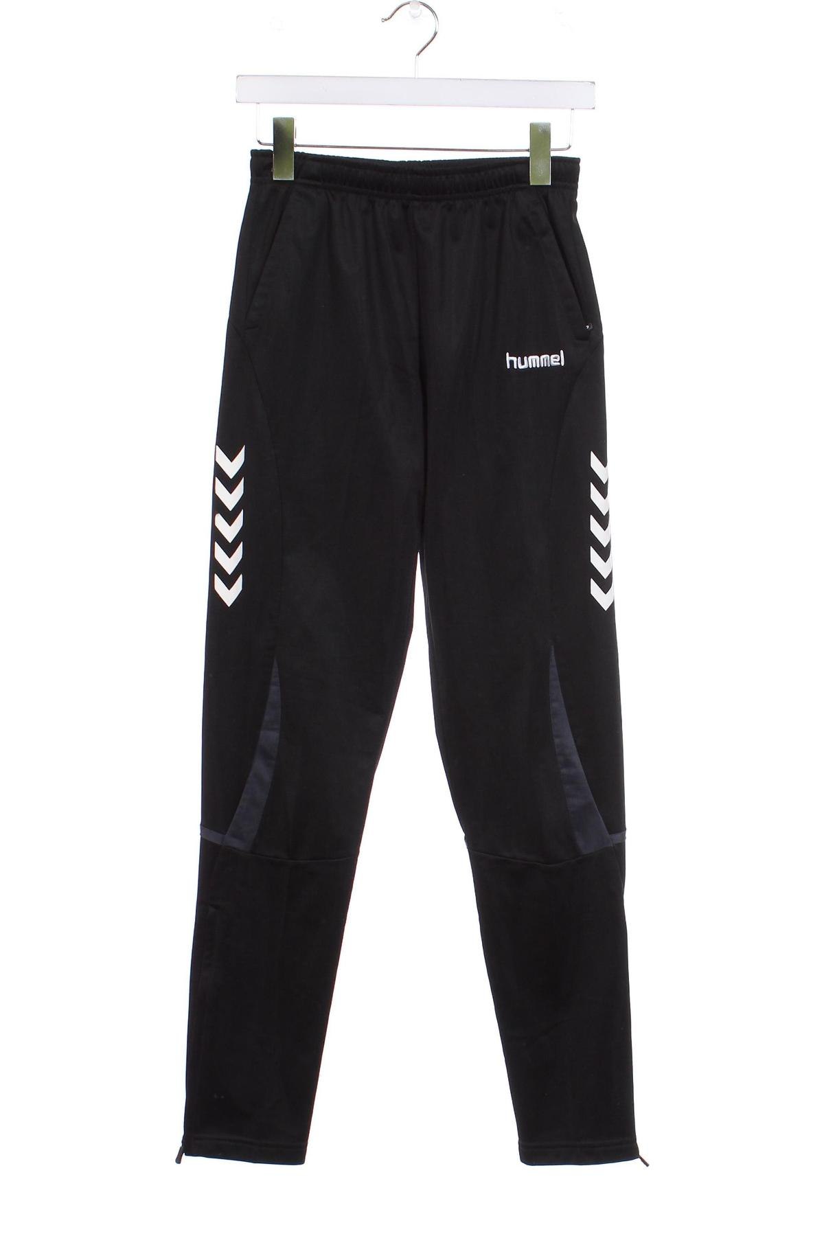 Pantaloni de trening, pentru copii Hummel, Mărime 13-14y/ 164-168 cm, Culoare Negru, Preț 32,57 Lei