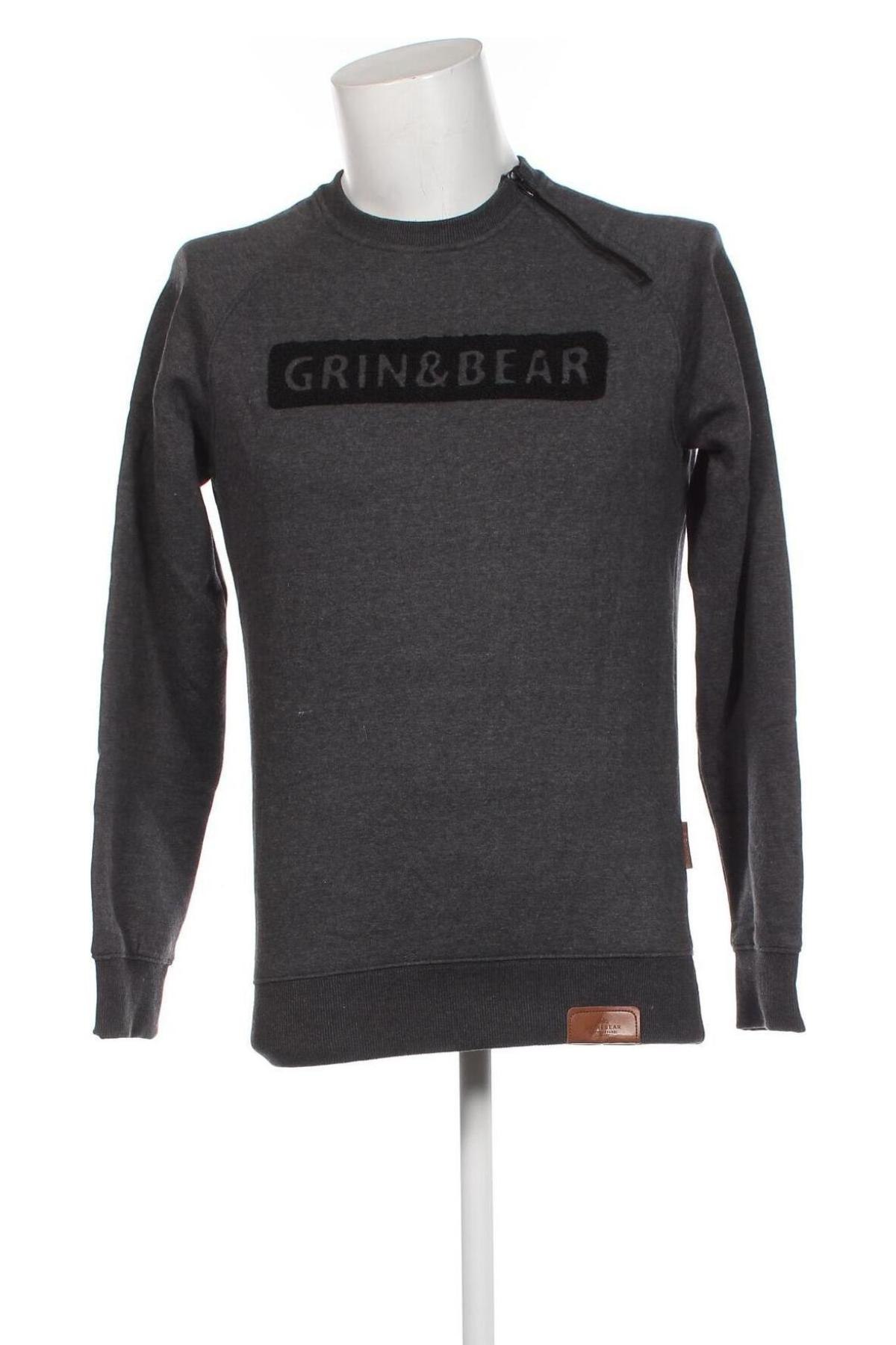 Herren Shirt Grin & Bear, Größe M, Farbe Grau, Preis 8,07 €