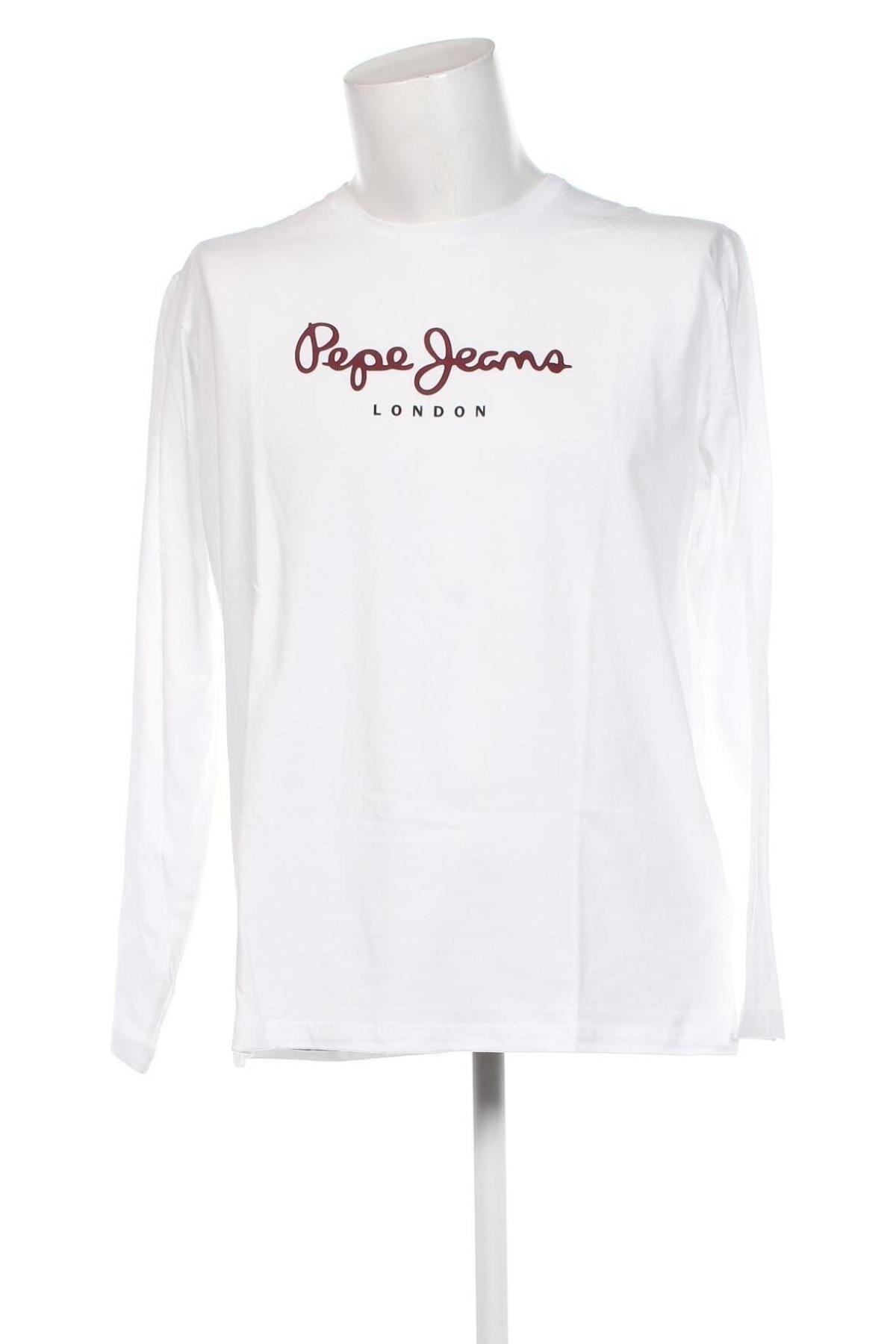 Ανδρική μπλούζα Pepe Jeans, Μέγεθος L, Χρώμα Λευκό, Τιμή 38,97 €