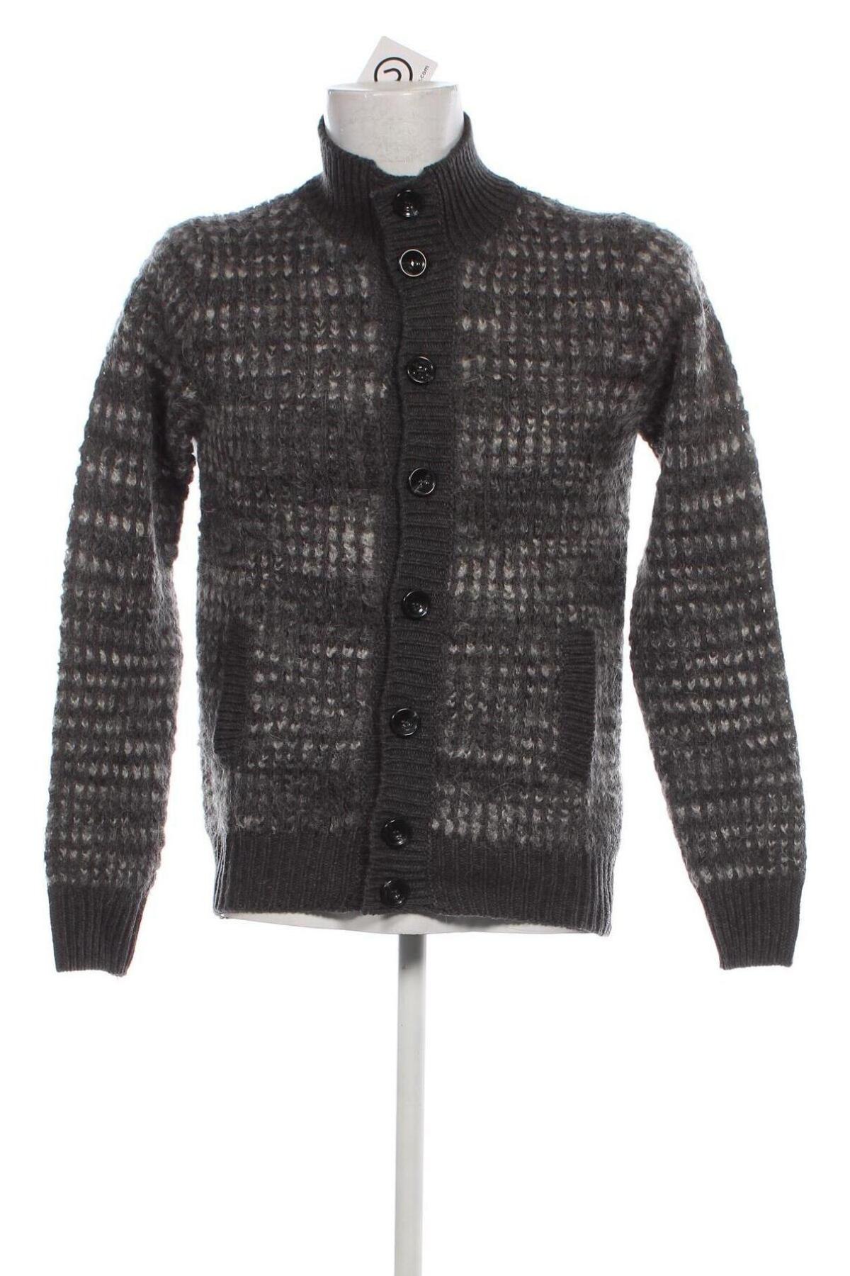 Herren Strickjacke, Größe M, Farbe Grau, Preis € 9,48