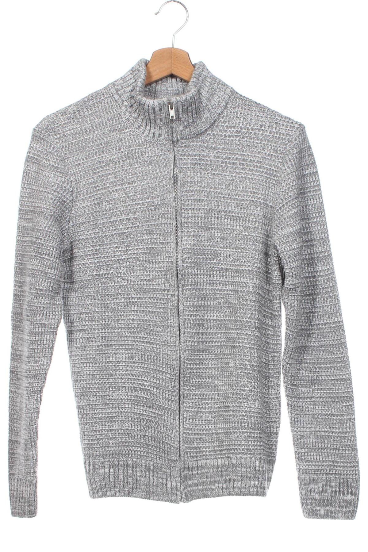 Herren Strickjacke Defacto, Größe XS, Farbe Grau, Preis 9,00 €