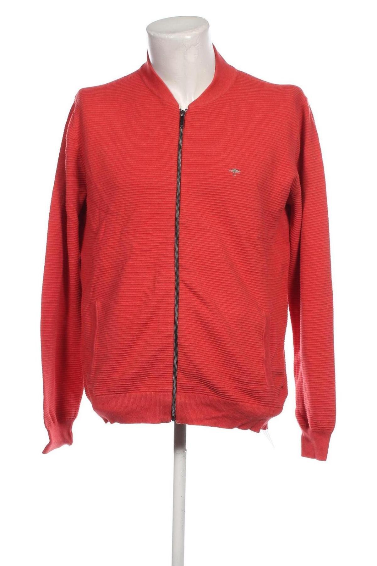 Herren Strickjacke Fynch-Hatton, Größe XL, Farbe Rot, Preis 19,84 €