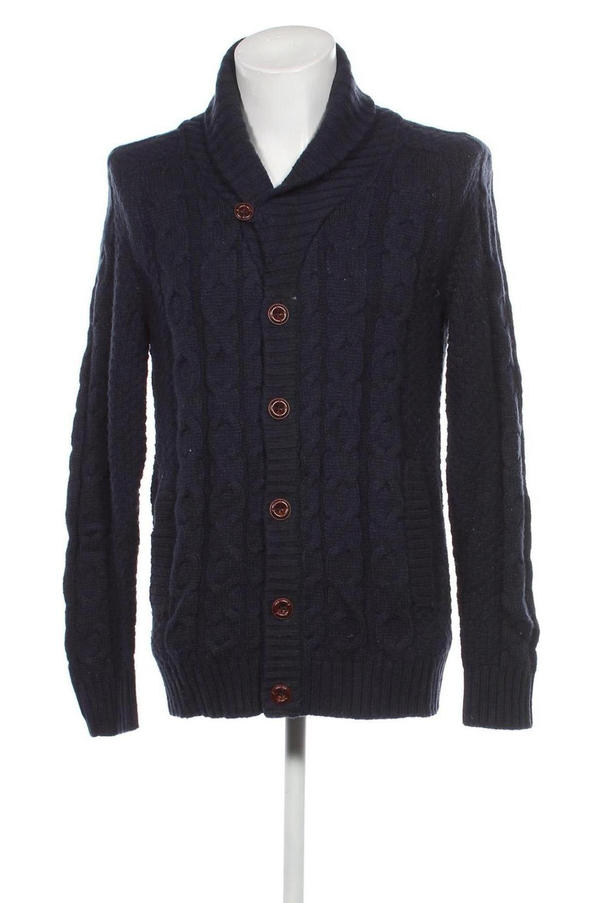 Pánsky kardigán H&M Divided, Veľkosť L, Farba Modrá, Cena  7,73 €