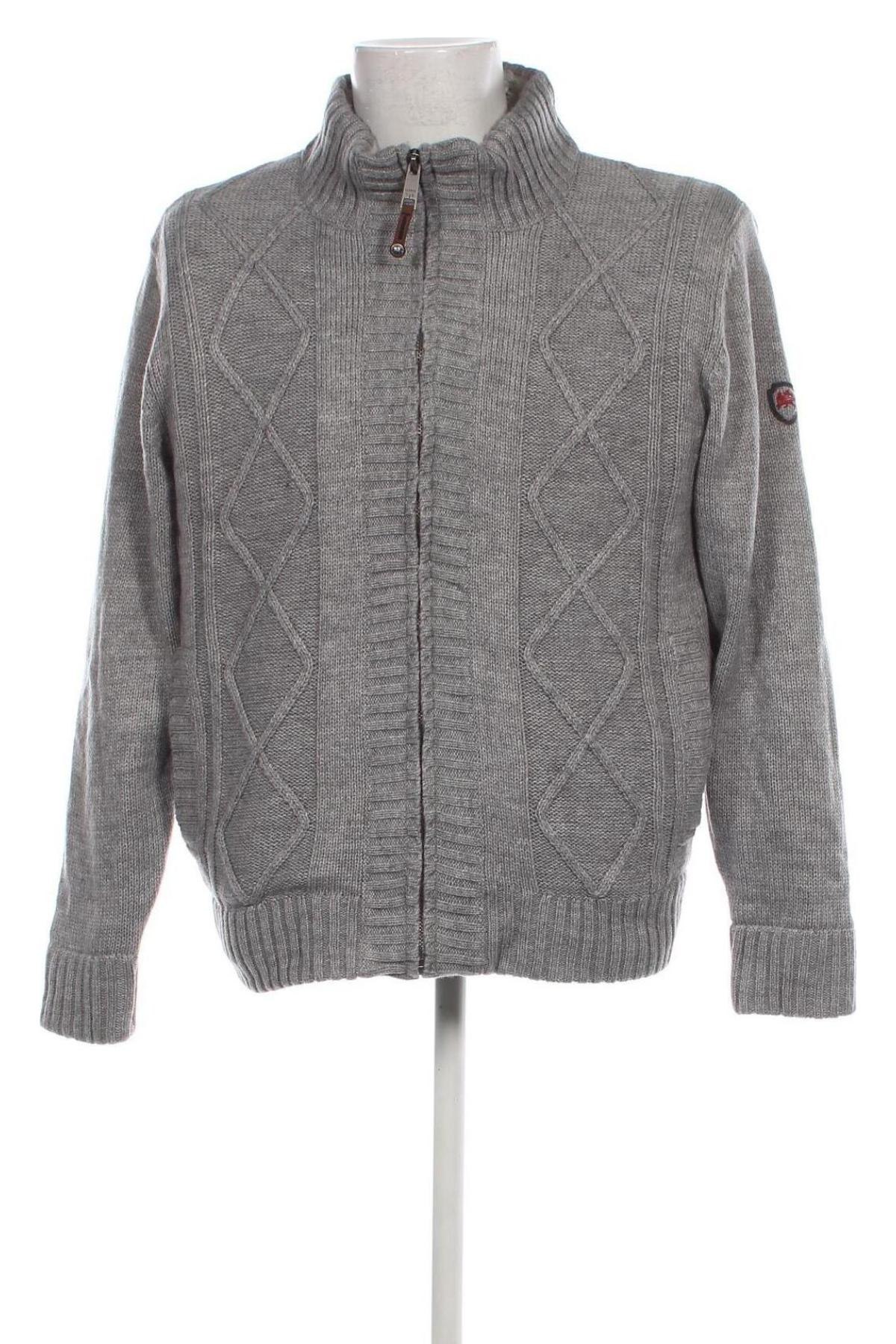 Herren Strickjacke Lerros, Größe L, Farbe Grau, Preis 16,70 €