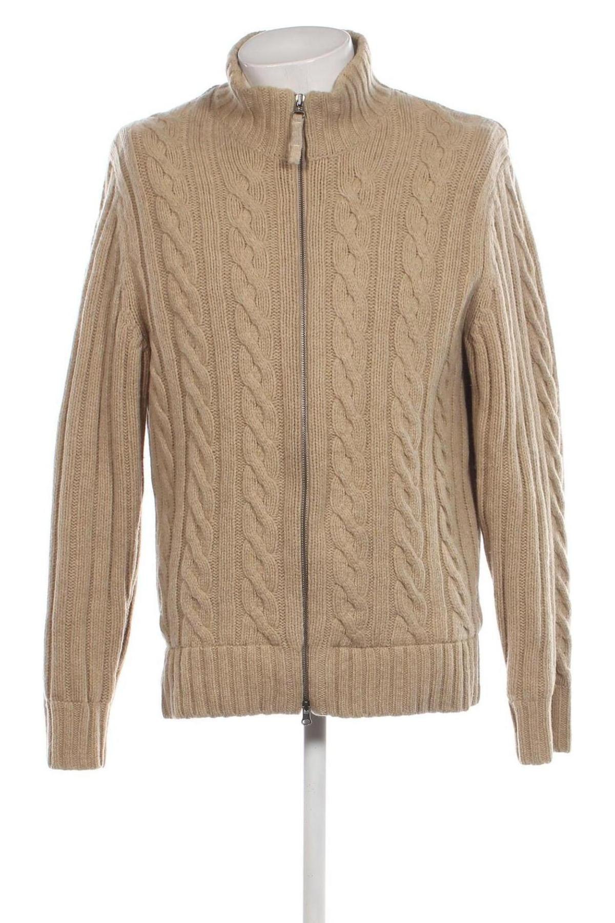 Herren Strickjacke Tommy Hilfiger, Größe XL, Farbe Beige, Preis 56,78 €