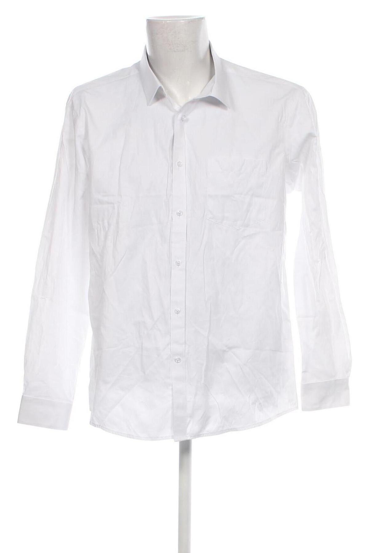 Ανδρικό πουκάμισο, Μέγεθος XXL, Χρώμα Λευκό, Τιμή 7,18 €