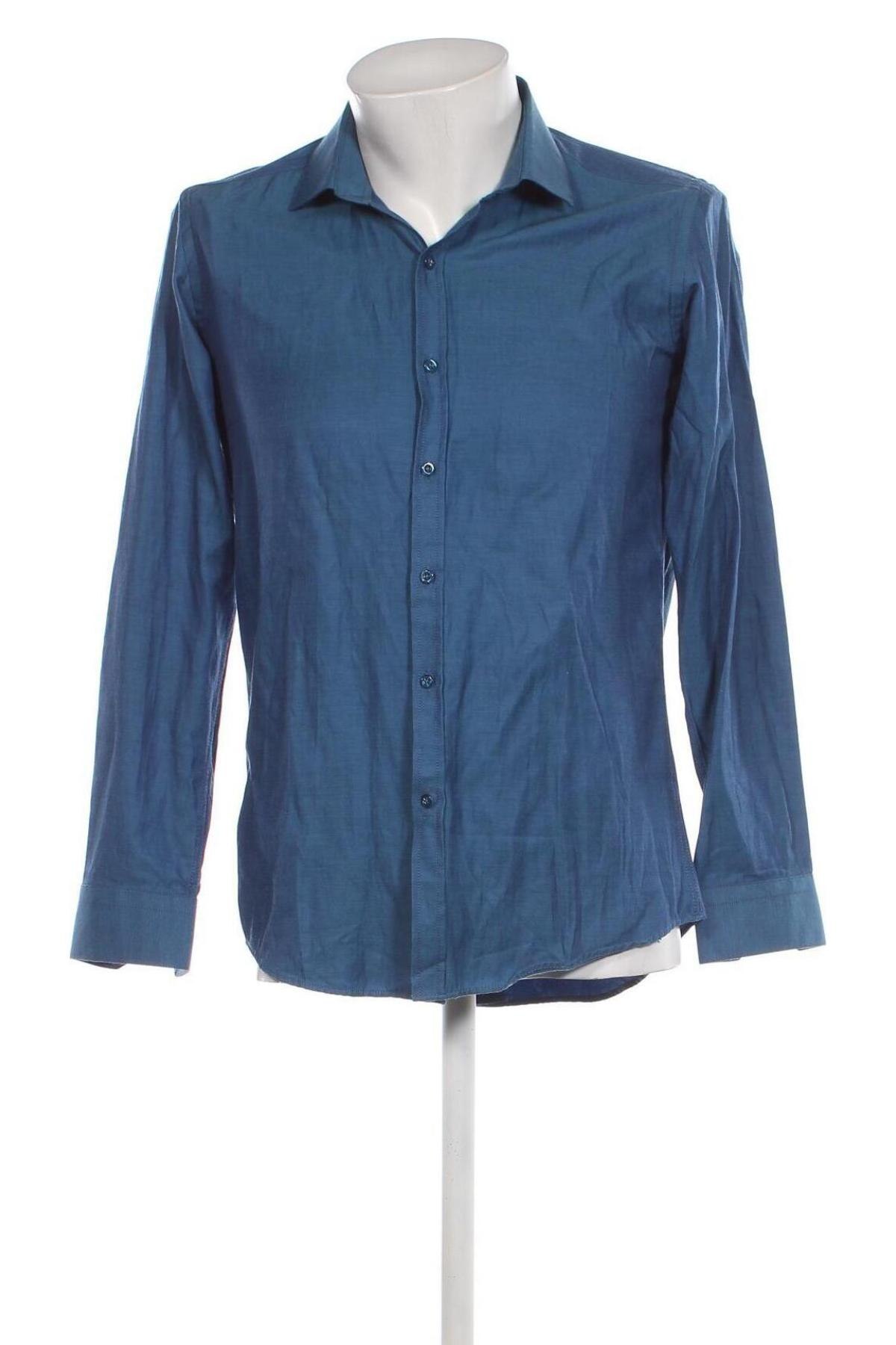 Herrenhemd, Größe M, Farbe Blau, Preis € 8,01
