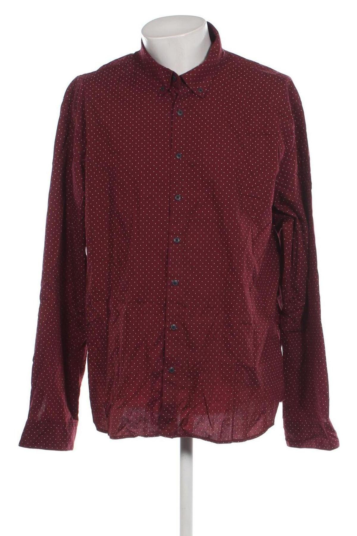 Herrenhemd Angelo Litrico, Größe 3XL, Farbe Rot, Preis 3,83 €