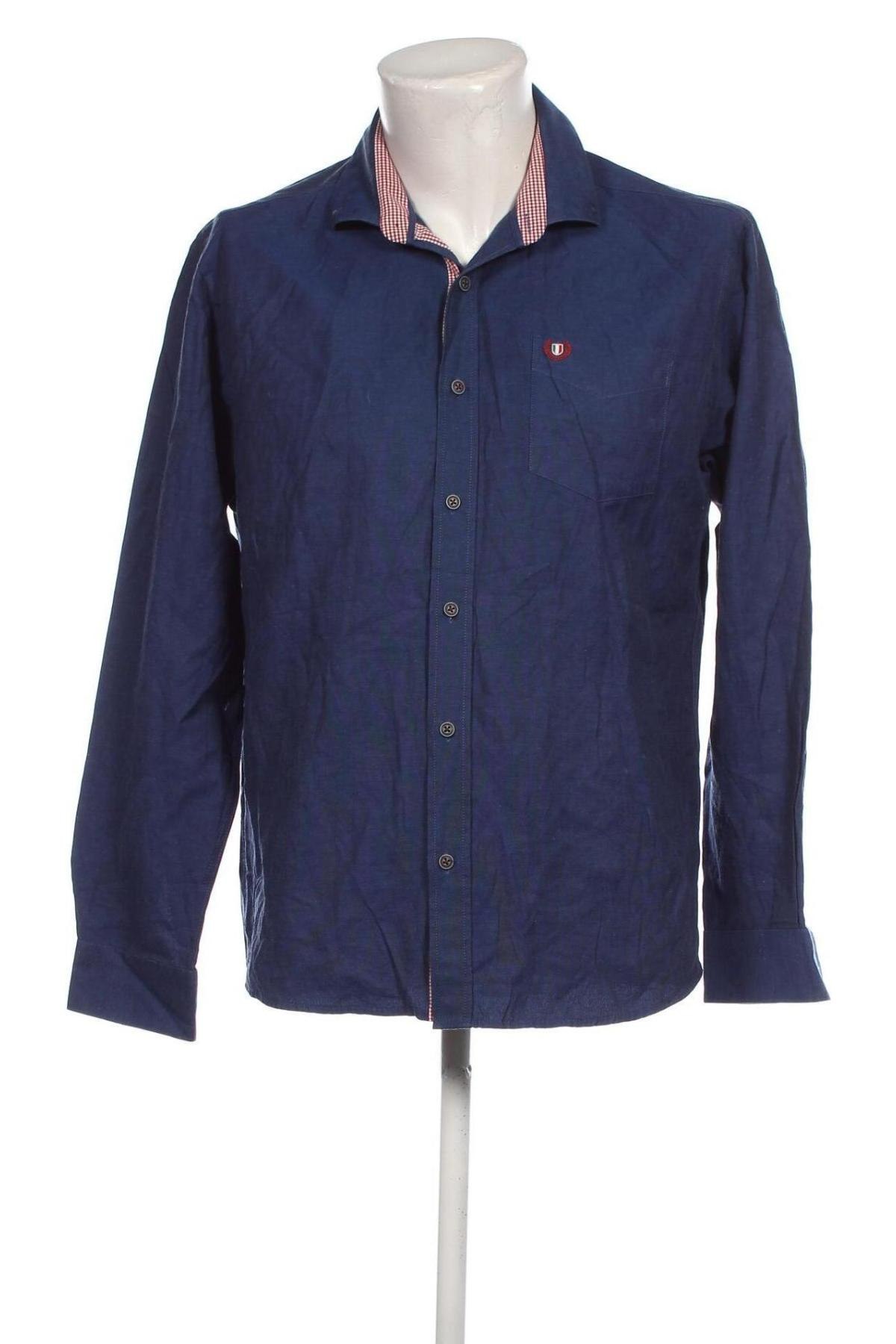 Herrenhemd Berto Lucci, Größe XL, Farbe Blau, Preis 10,65 €