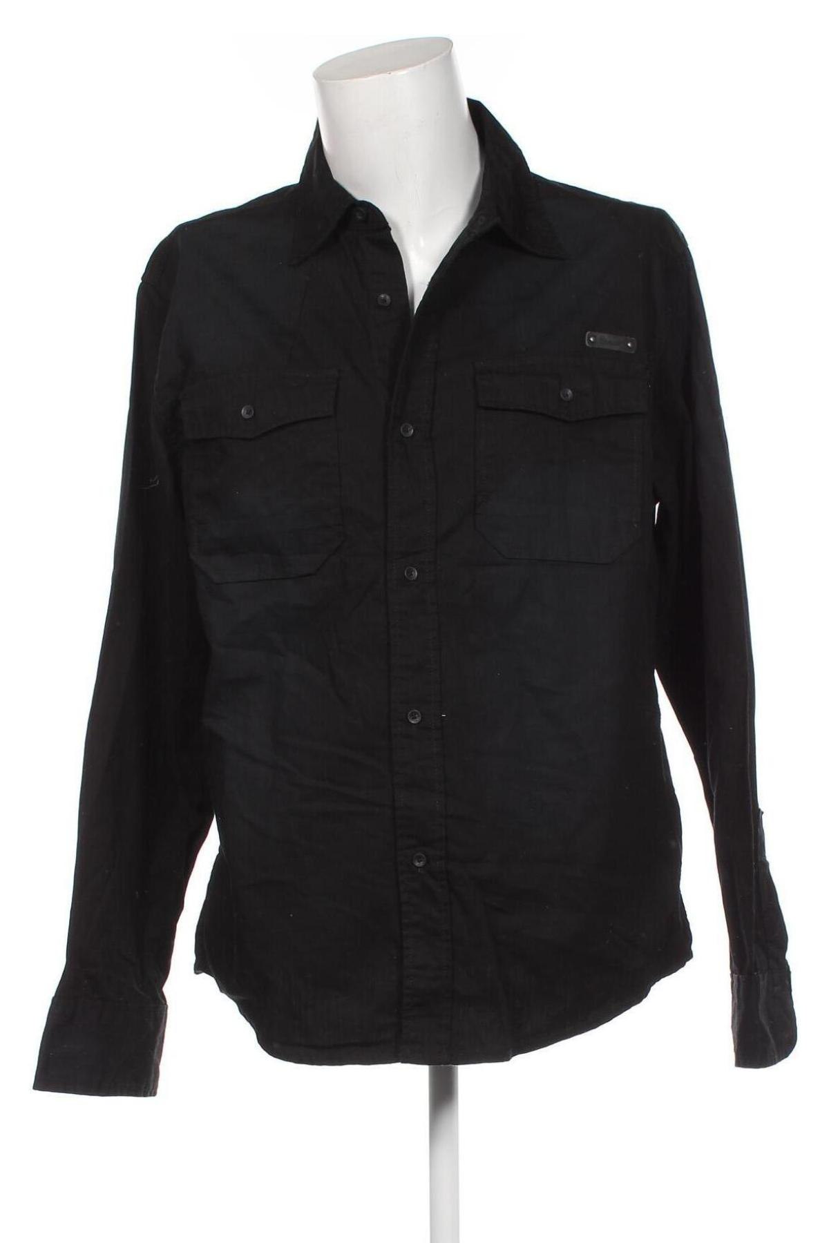 Мъжка риза Brandit, Размер XL, Цвят Черен, Цена 34,00 лв.