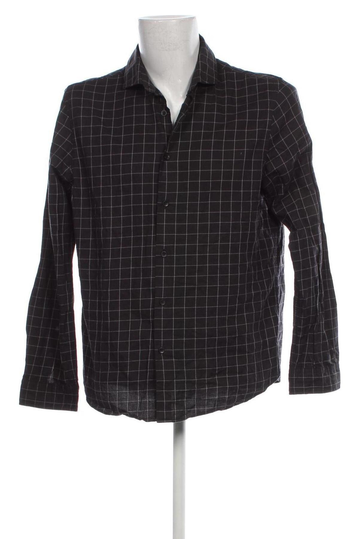 Ανδρικό πουκάμισο C&A, Μέγεθος L, Χρώμα Μαύρο, Τιμή 7,18 €