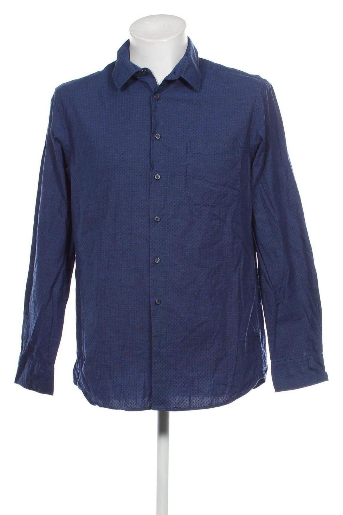 Ανδρικό πουκάμισο C&A, Μέγεθος L, Χρώμα Μπλέ, Τιμή 7,18 €
