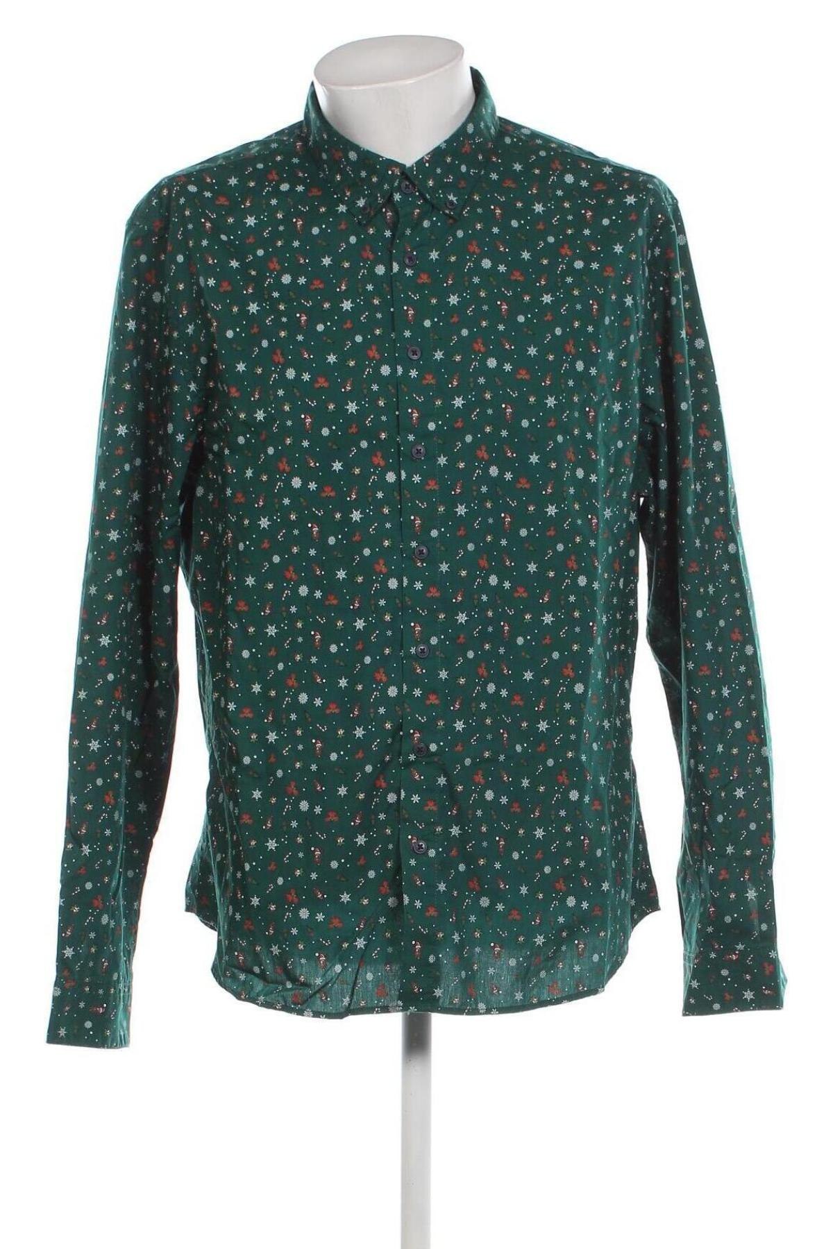 Herrenhemd C&A, Größe XXL, Farbe Grün, Preis 9,00 €
